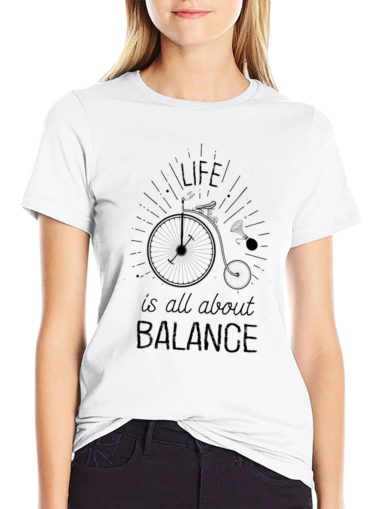 Life is Balance T-Shirt - Penny Farthing Design
