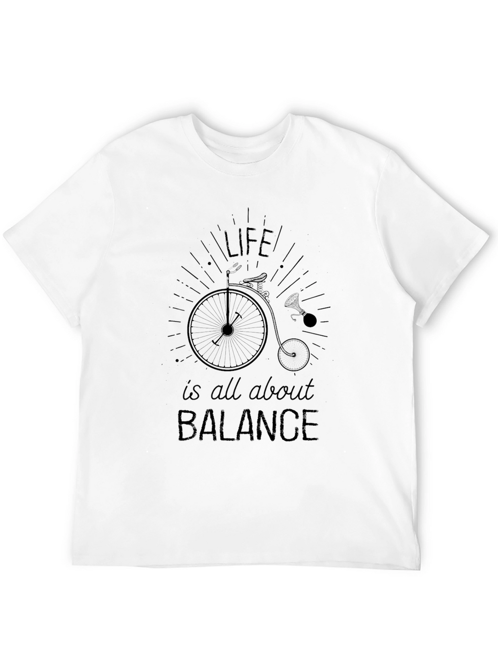 Life is Balance T-Shirt - Penny Farthing Design