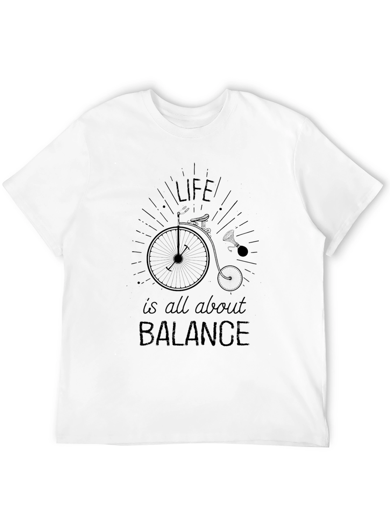 Life is Balance T-Shirt - Penny Farthing Design