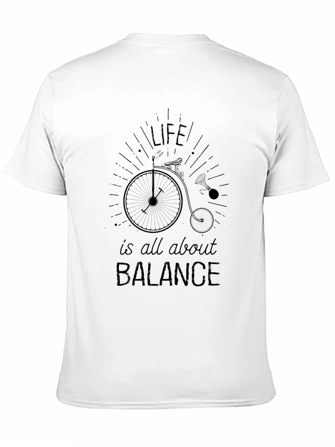 Life is Balance T-Shirt - Penny Farthing Design