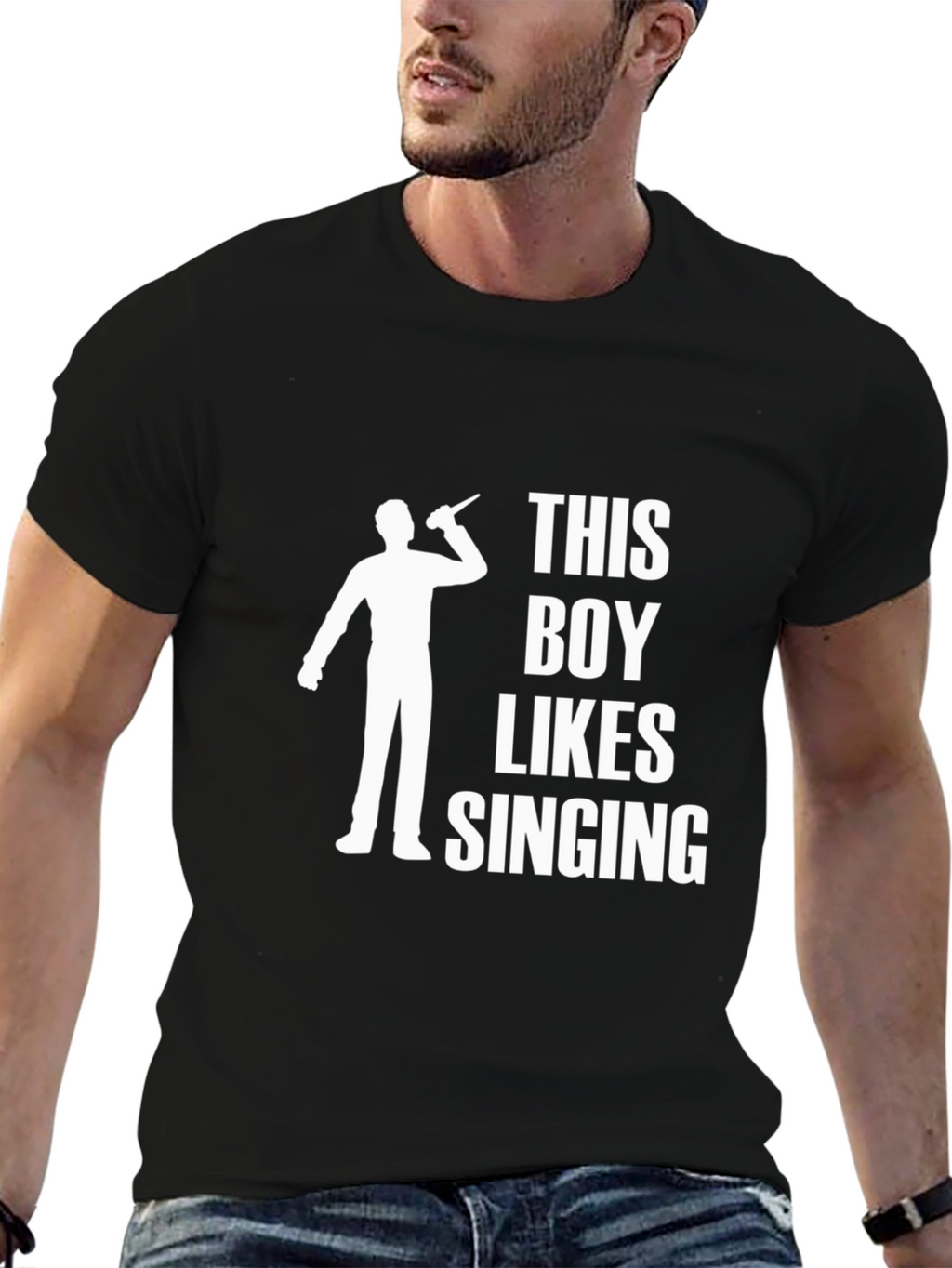 This Boy Likes Singing T-Shirt