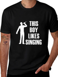 This Boy Likes Singing T-Shirt