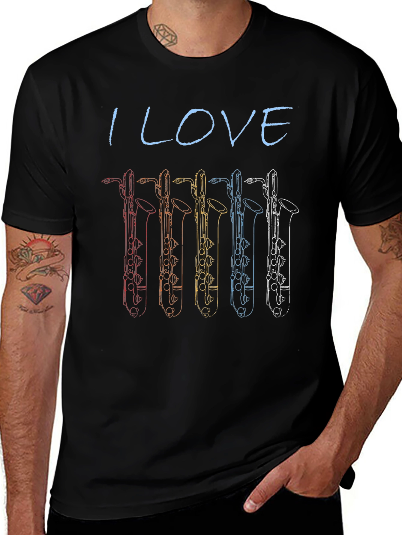 I Love Bass Clarinet T-Shirt