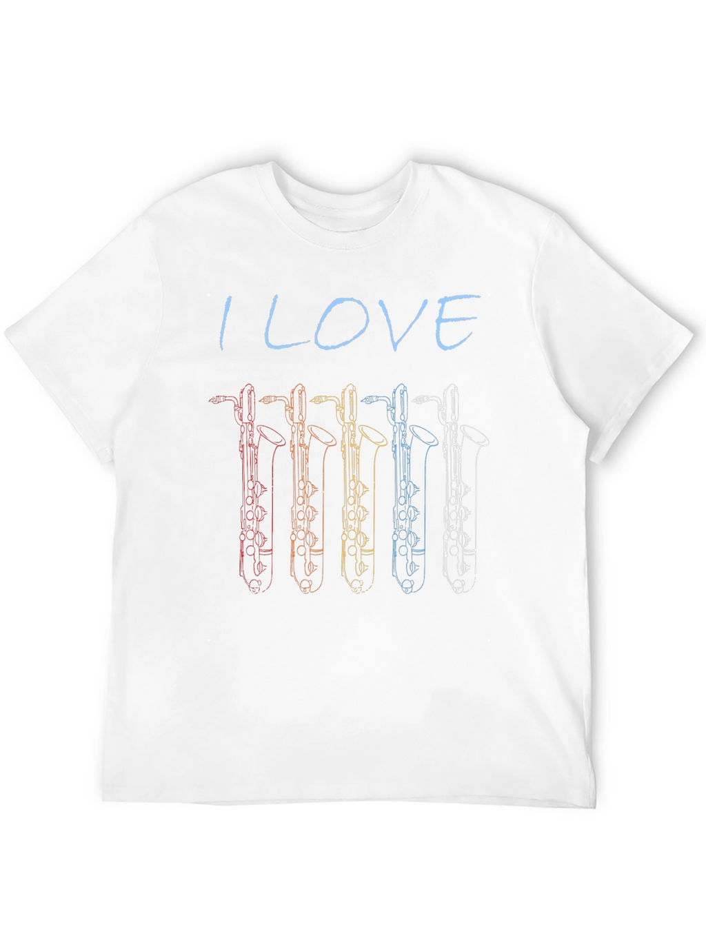 I Love Bass Clarinet T-Shirt