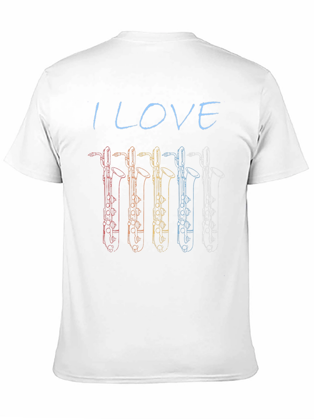 I Love Bass Clarinet T-Shirt
