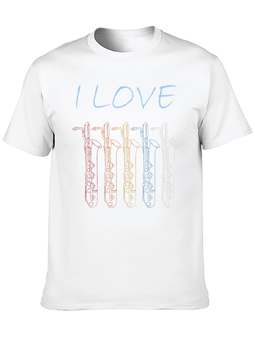 I Love Bass Clarinet T-Shirt