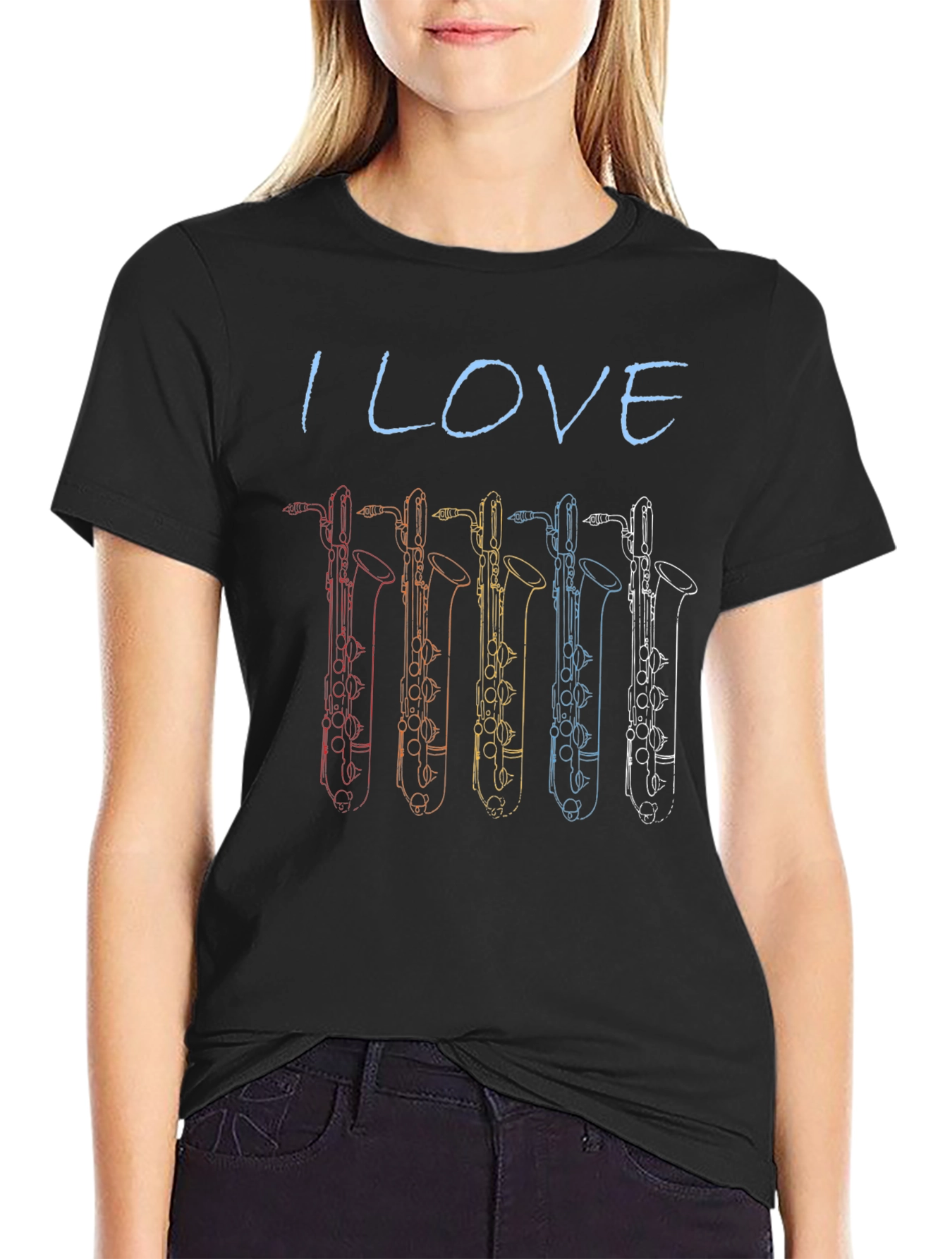 I Love Bass Clarinet T-Shirt