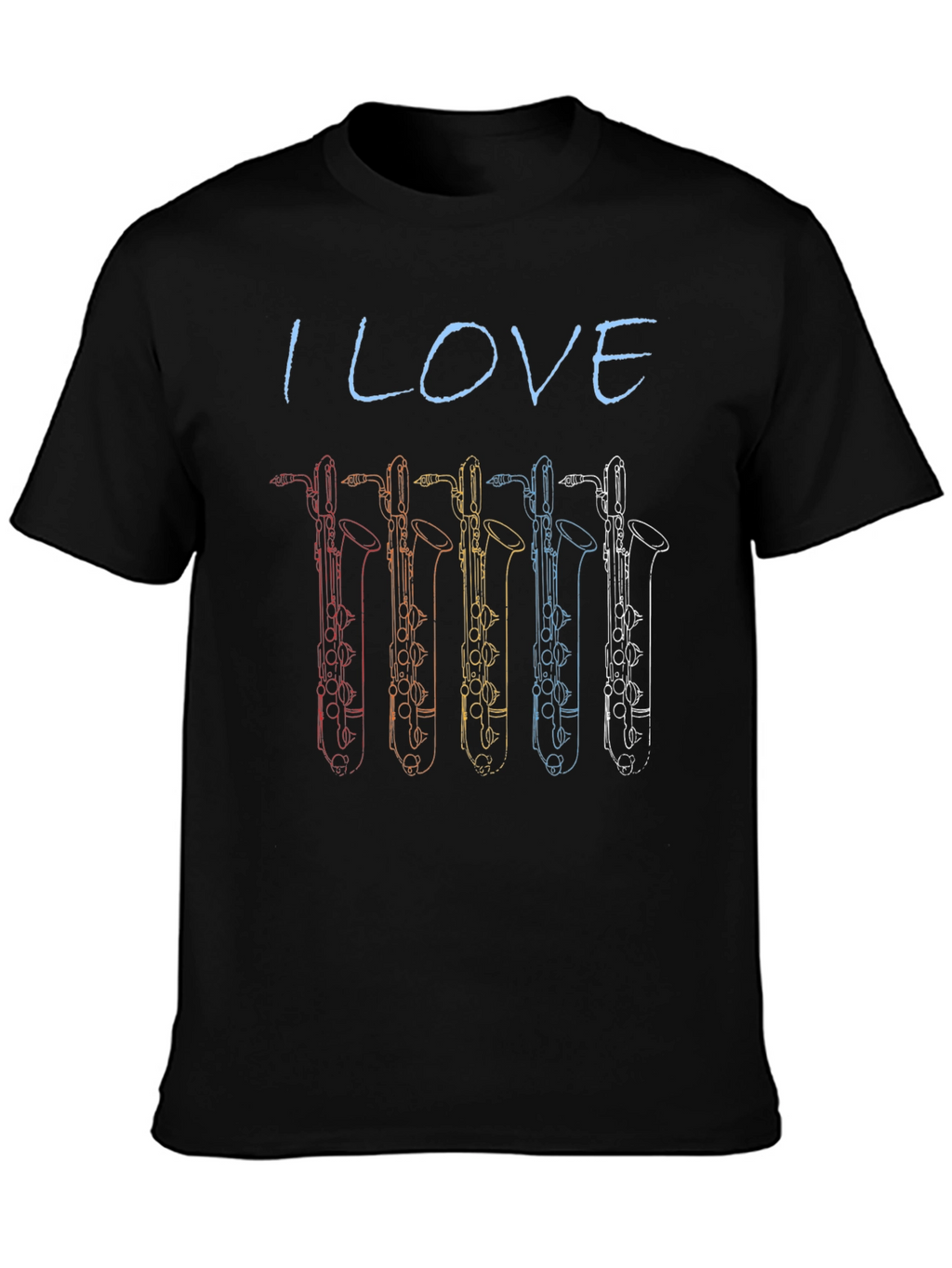 I Love Bass Clarinet T-Shirt