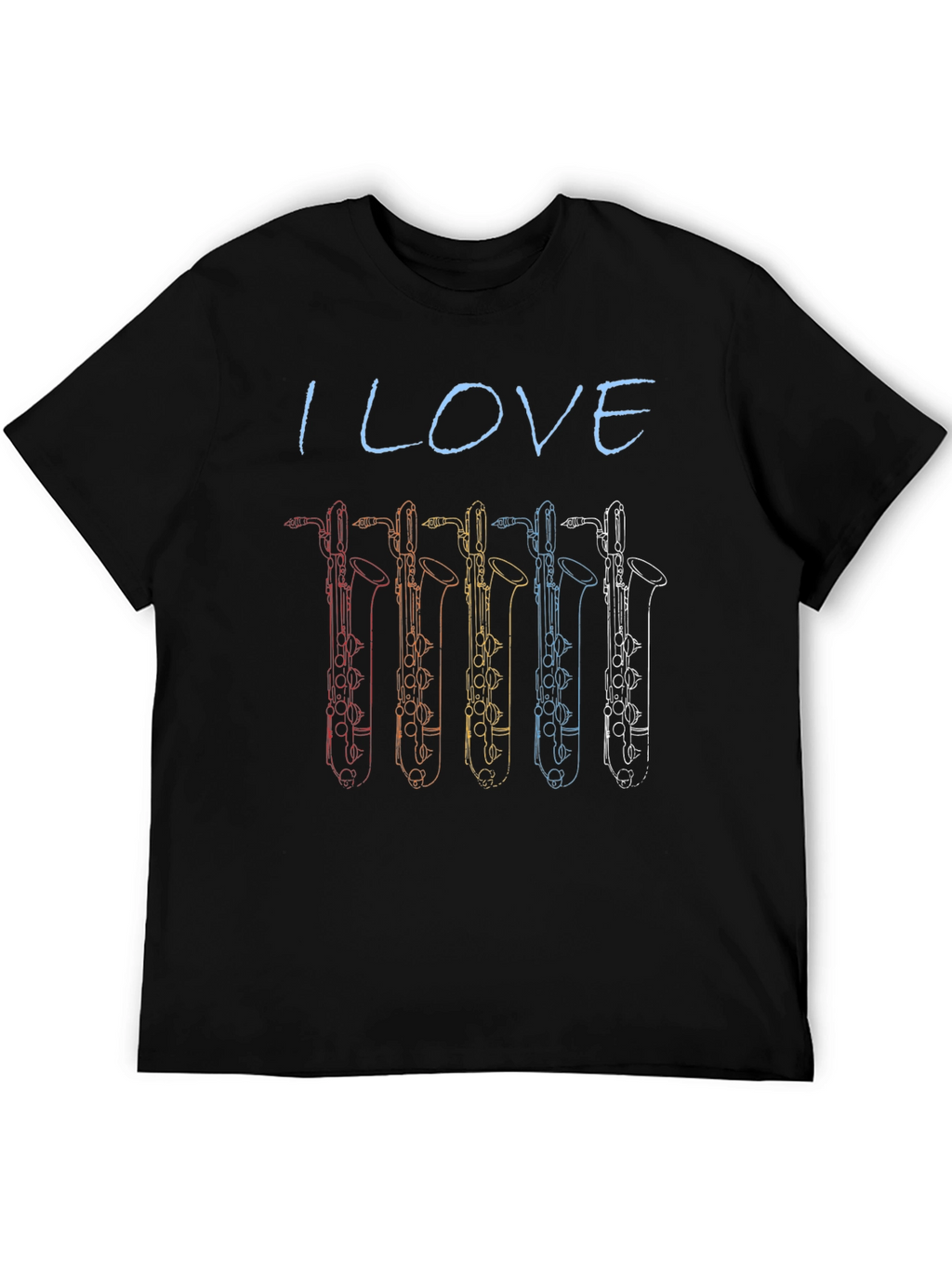I Love Bass Clarinet T-Shirt