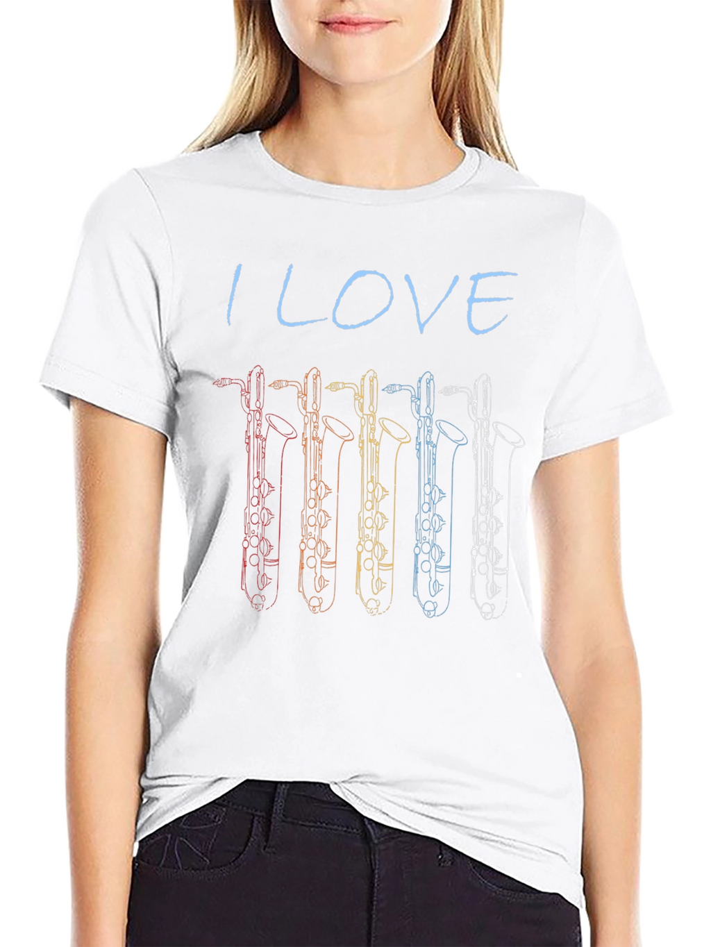 I Love Bass Clarinet T-Shirt