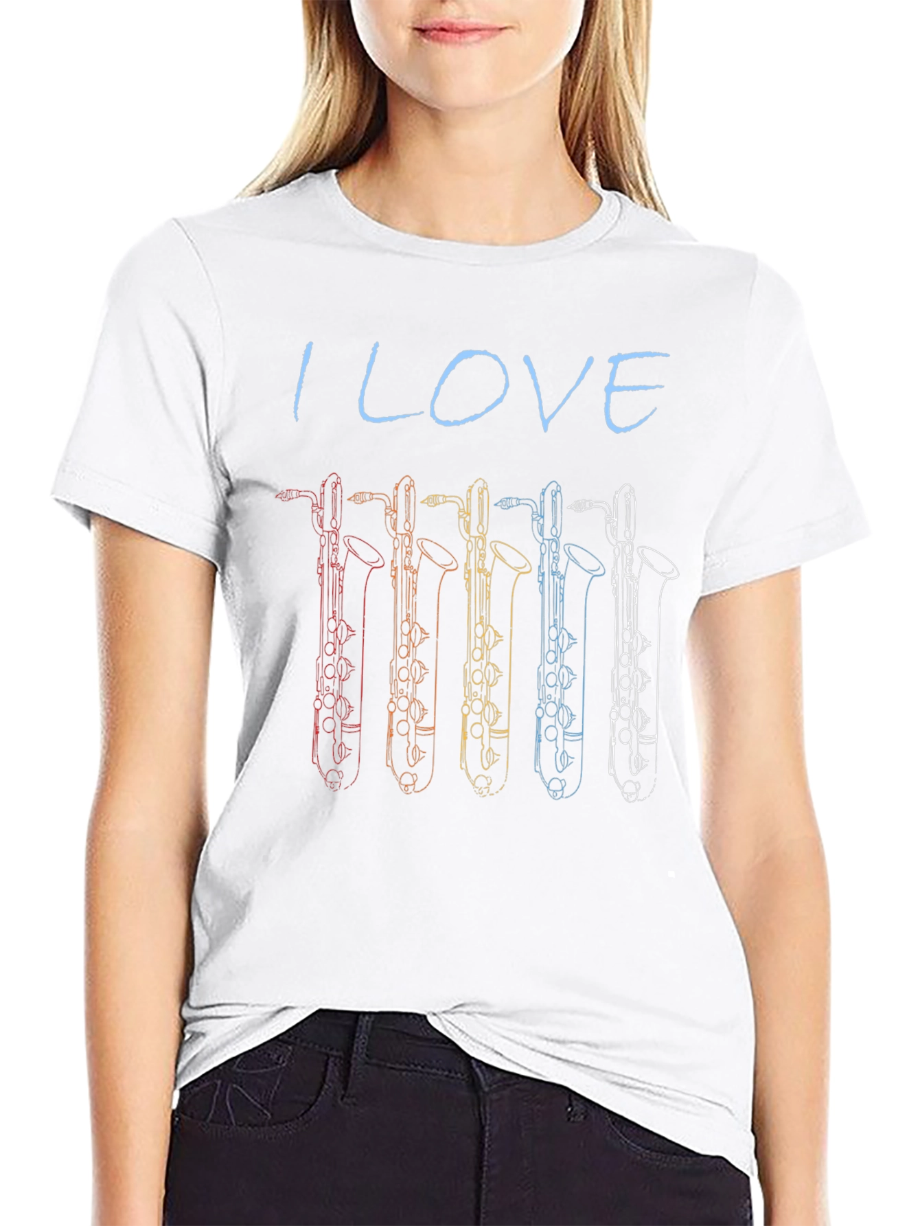 I Love Bass Clarinet T-Shirt