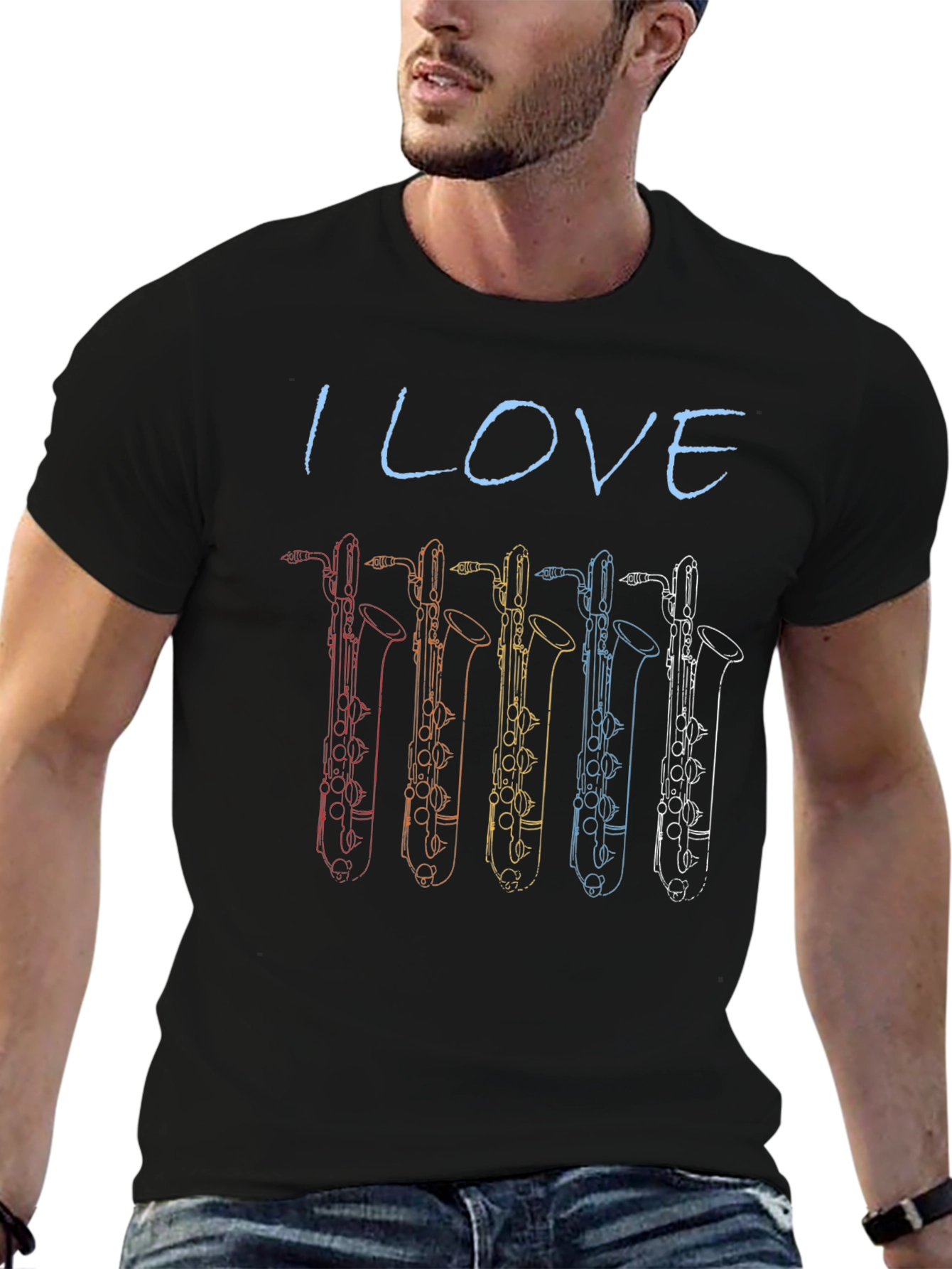 I Love Bass Clarinet T-Shirt