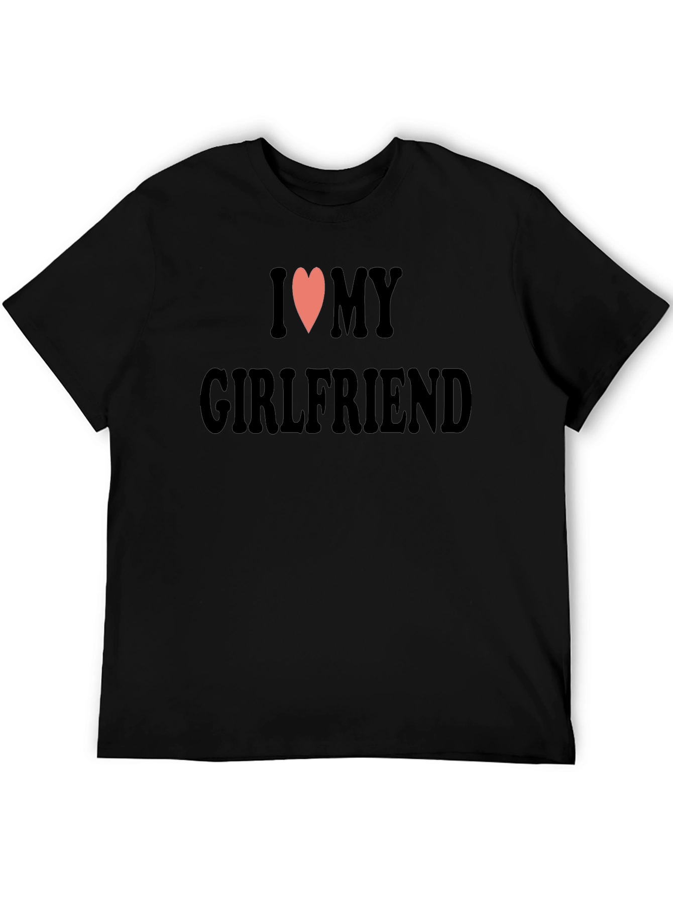 I Heart My Girlfriend Black T-Shirt