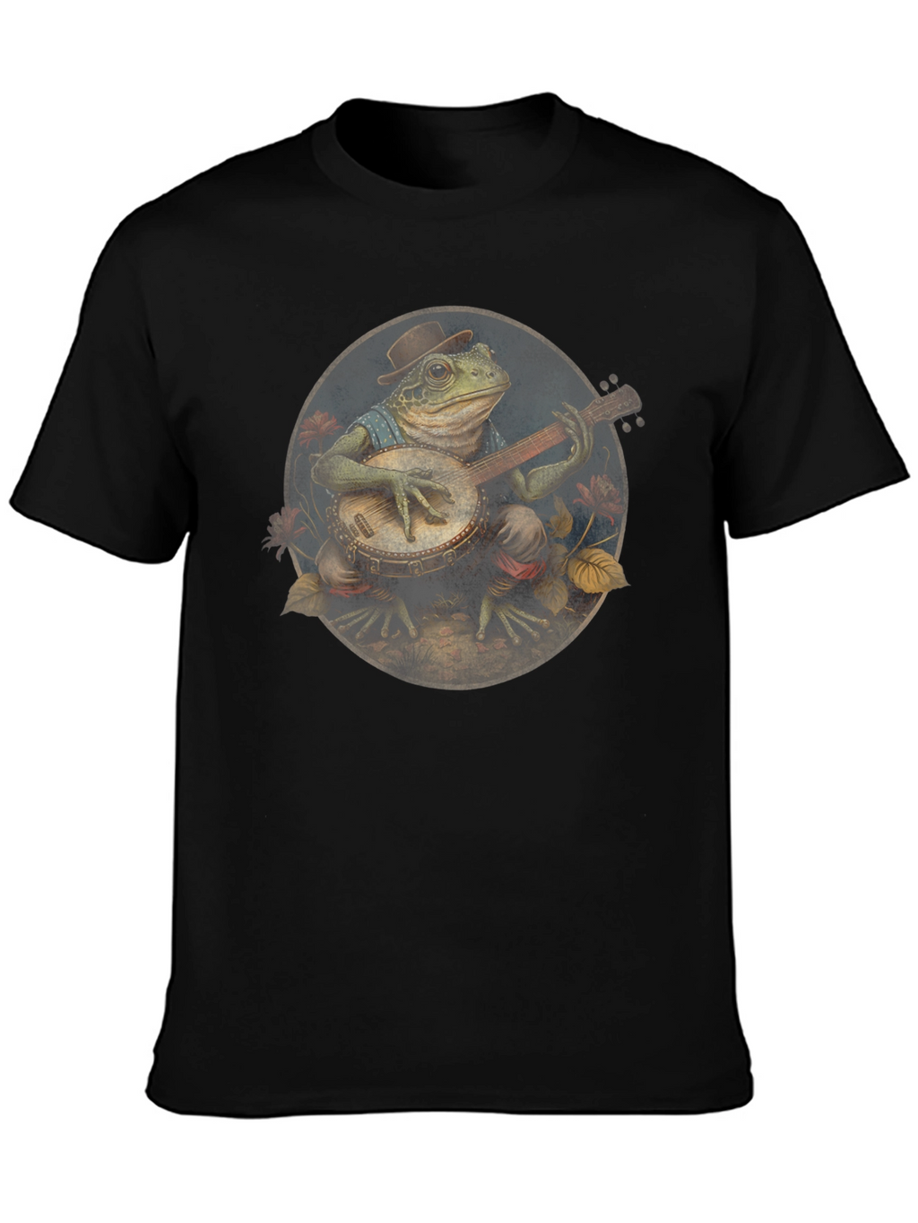 Frog Banjo Player Graphic Tee