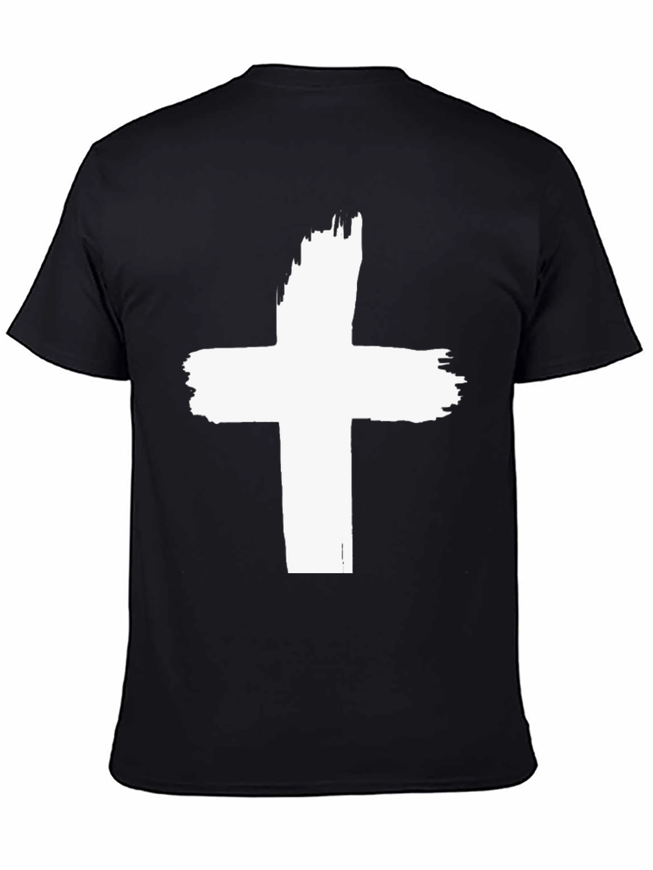 Bold Cross Graphic Black Tee - Stylish Religious Apparel