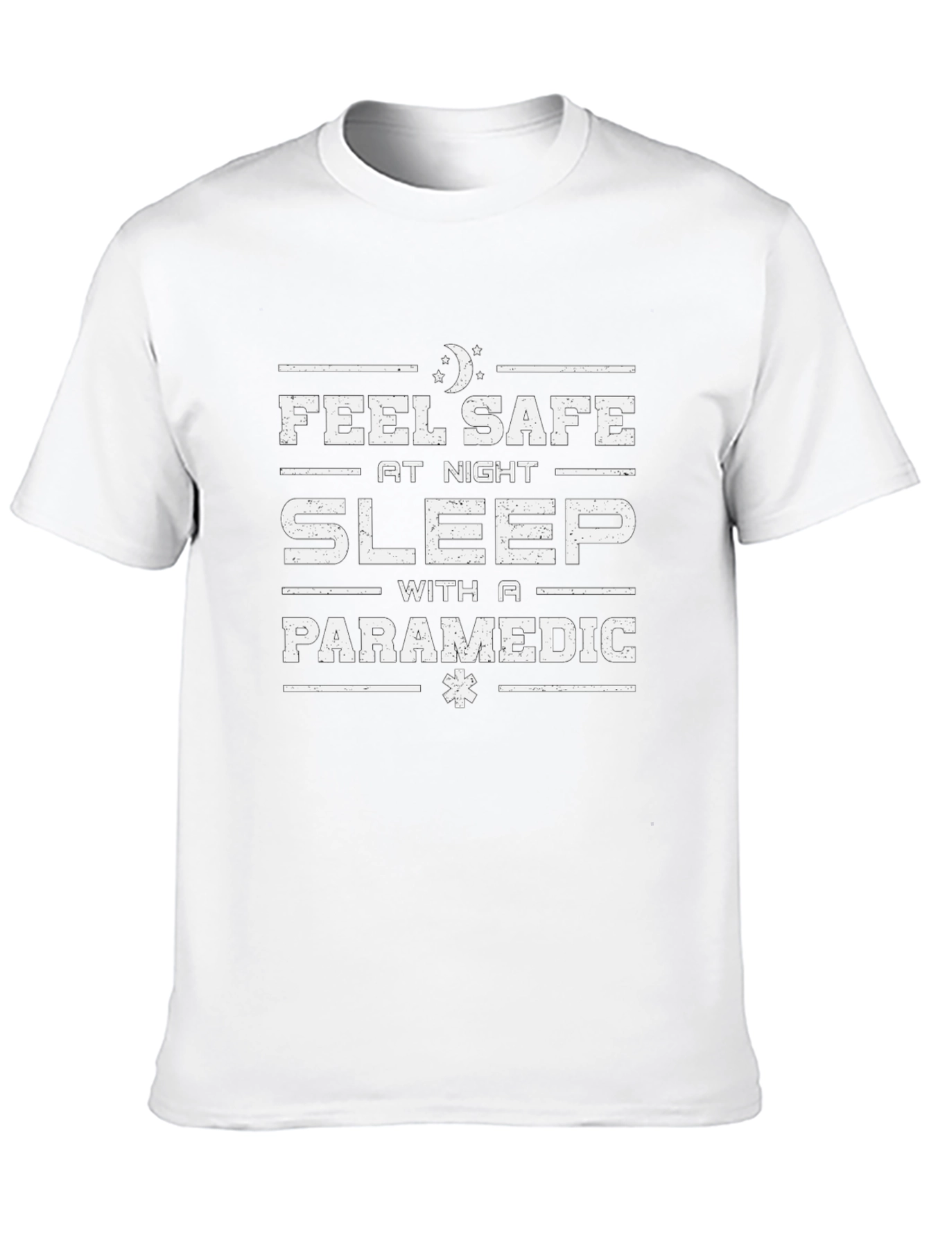 Feel Safe Sleep With A Paramedic Black T-Shirt
