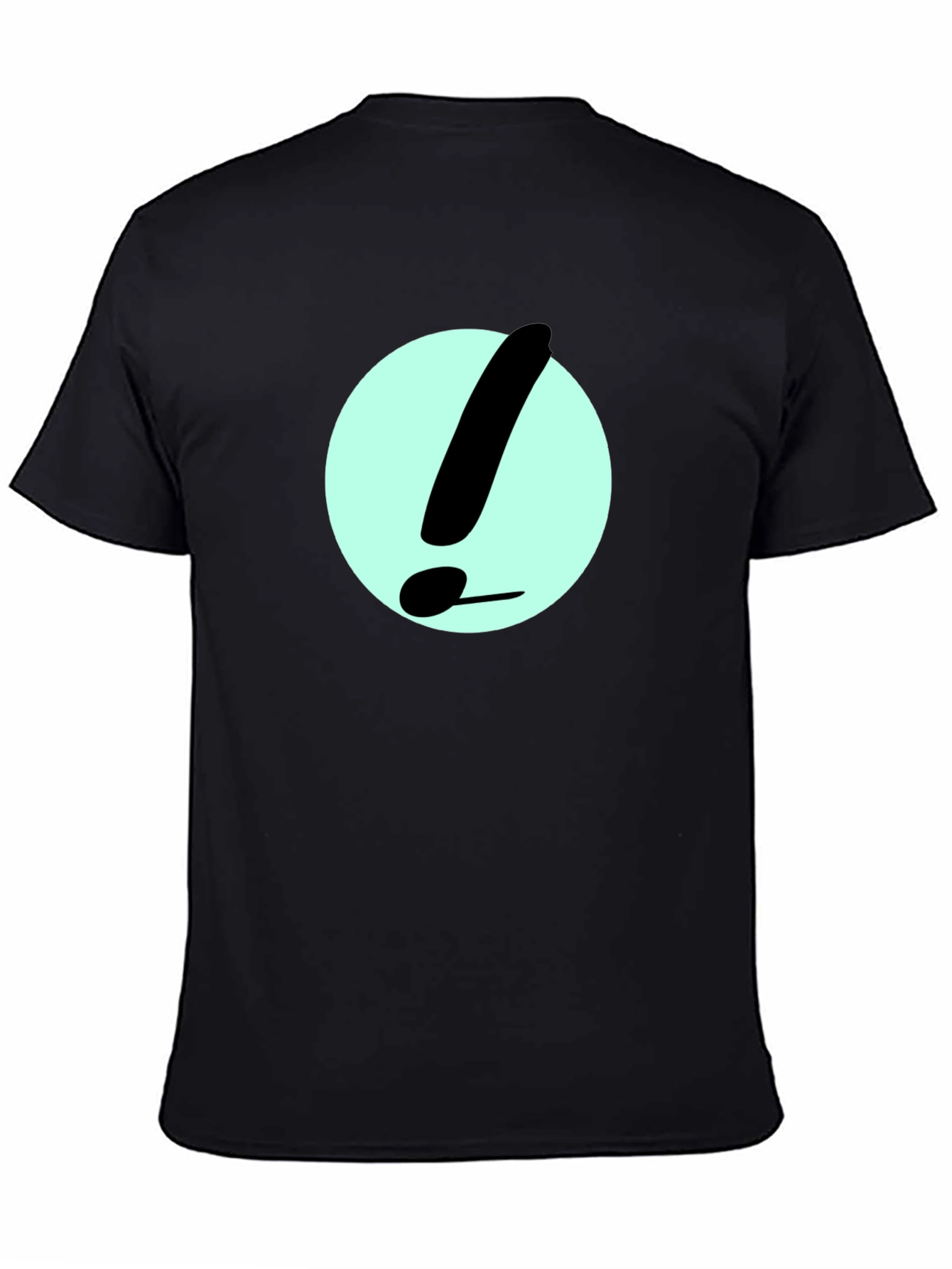 Exclamation Point Graphic Tee - Black