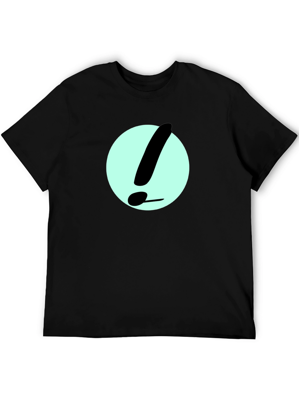 Exclamation Point Graphic Tee - Black