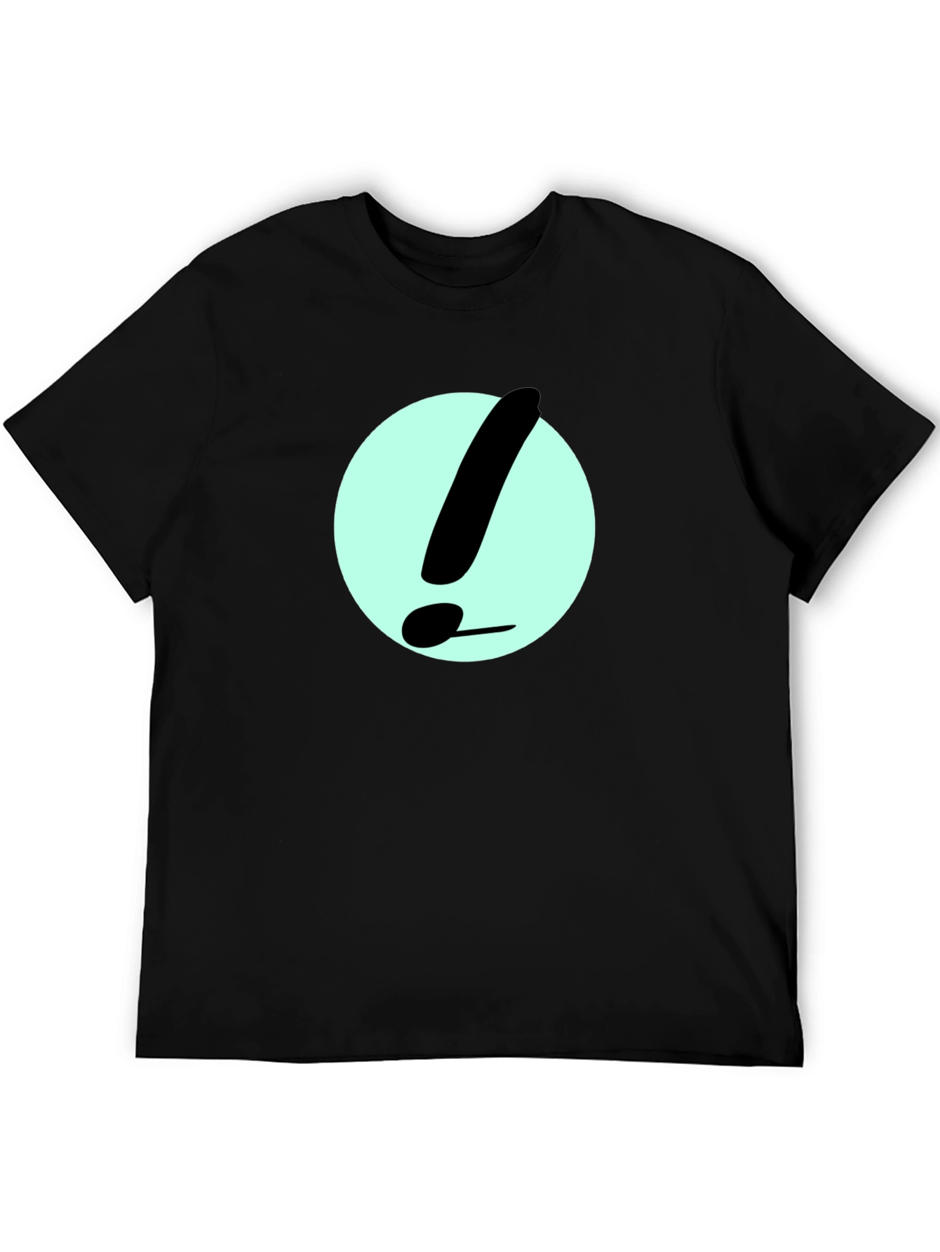 Exclamation Point Graphic Tee - Black
