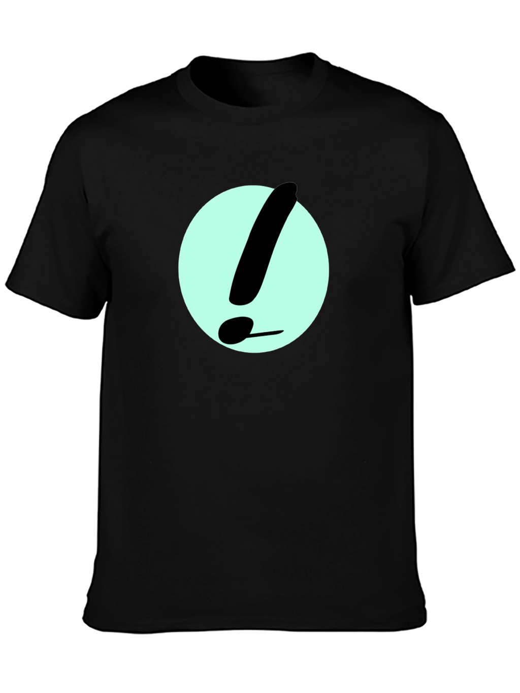 Exclamation Point Graphic Tee - Black