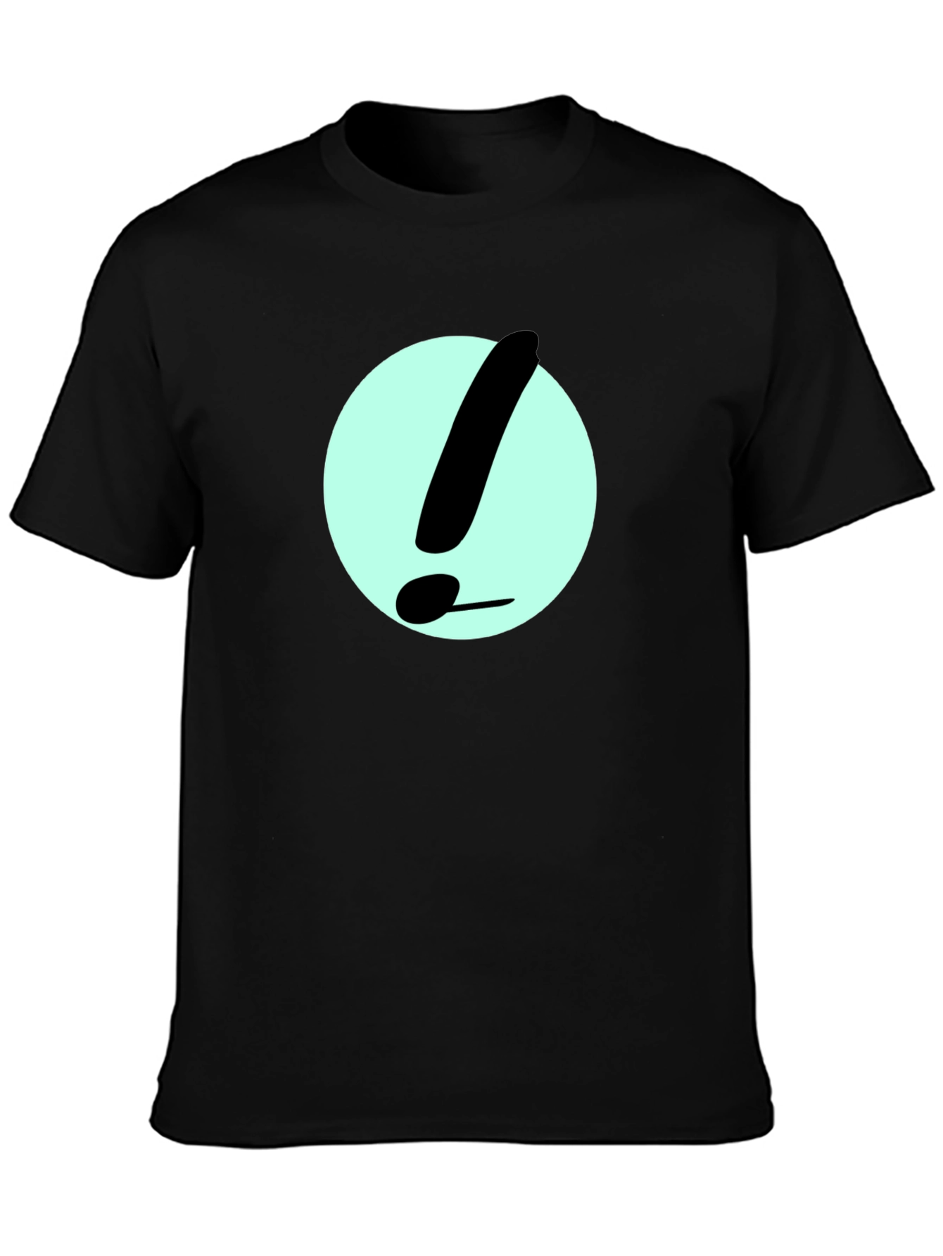 Exclamation Point Graphic Tee - Black