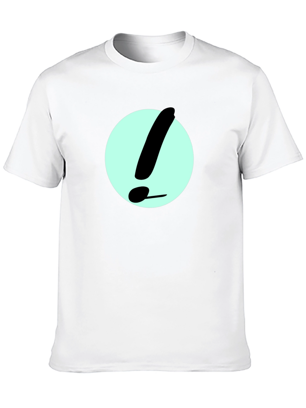 Exclamation Point Graphic Tee - Black