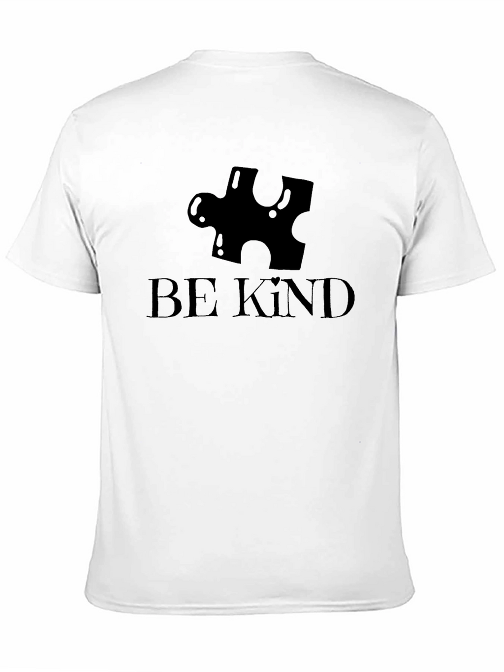 Be Kind Autism Awareness Puzzle Piece Black T-Shirt