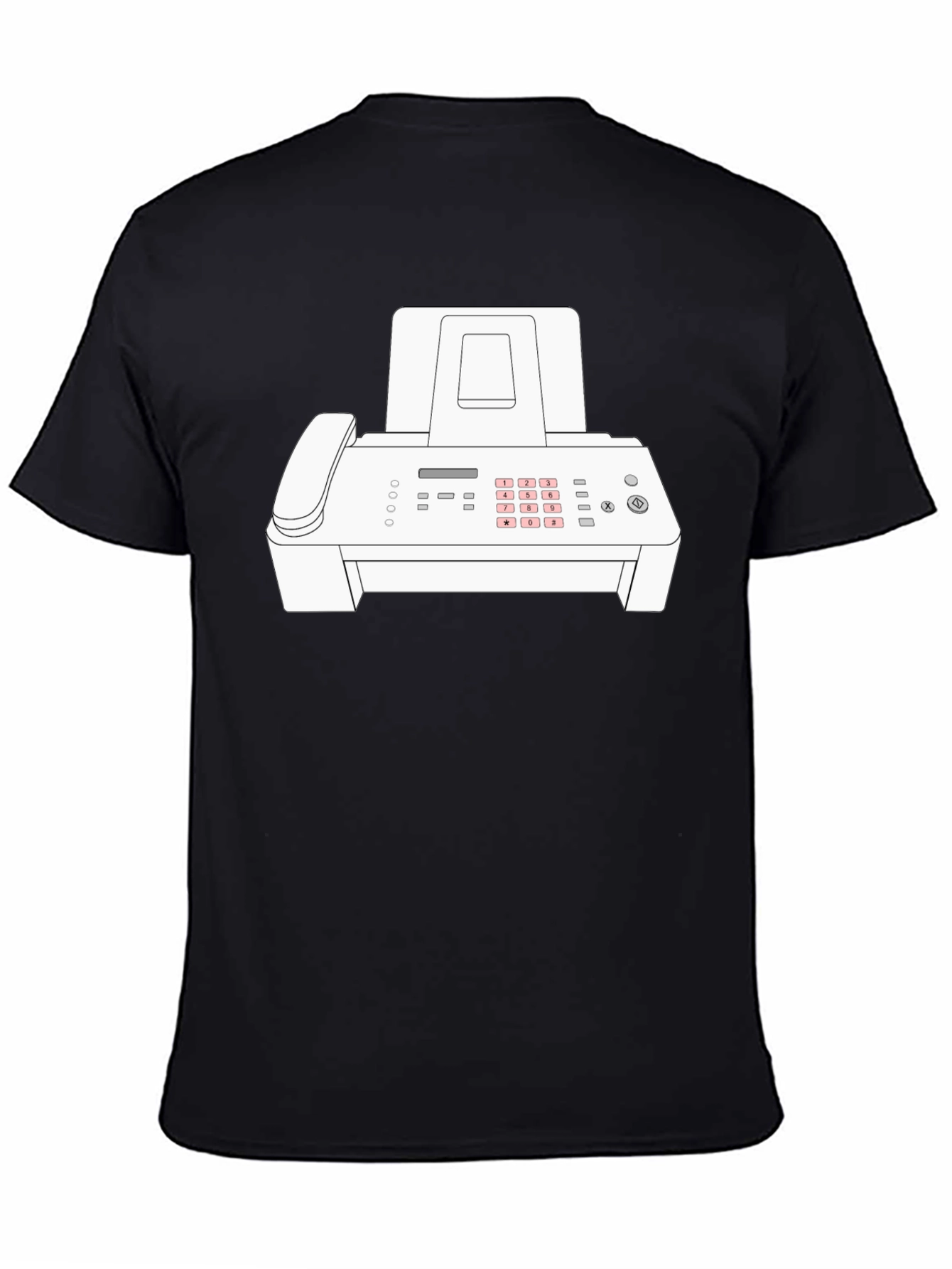 Fax Machine Graphic Tee - Retro Office Humor T-Shirt