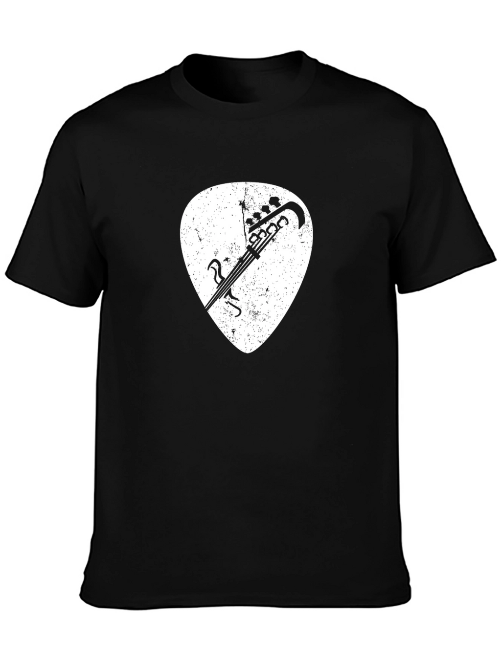Bass Guitar Pick T-Shirt - Rock & Roll Style