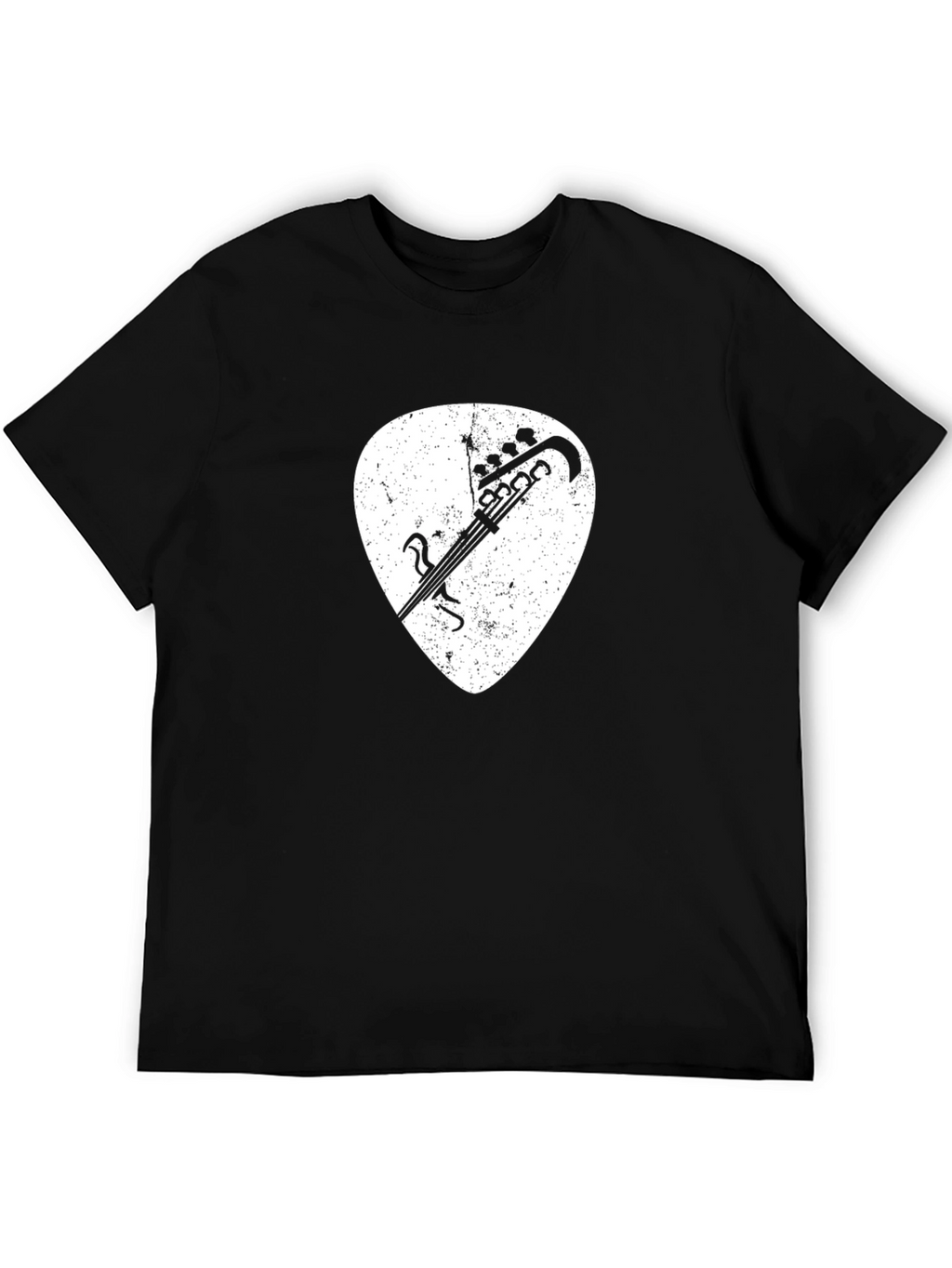 Bass Guitar Pick T-Shirt - Rock & Roll Style