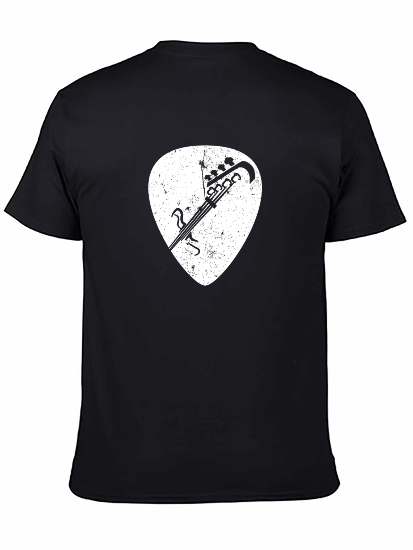 Bass Guitar Pick T-Shirt - Rock & Roll Style