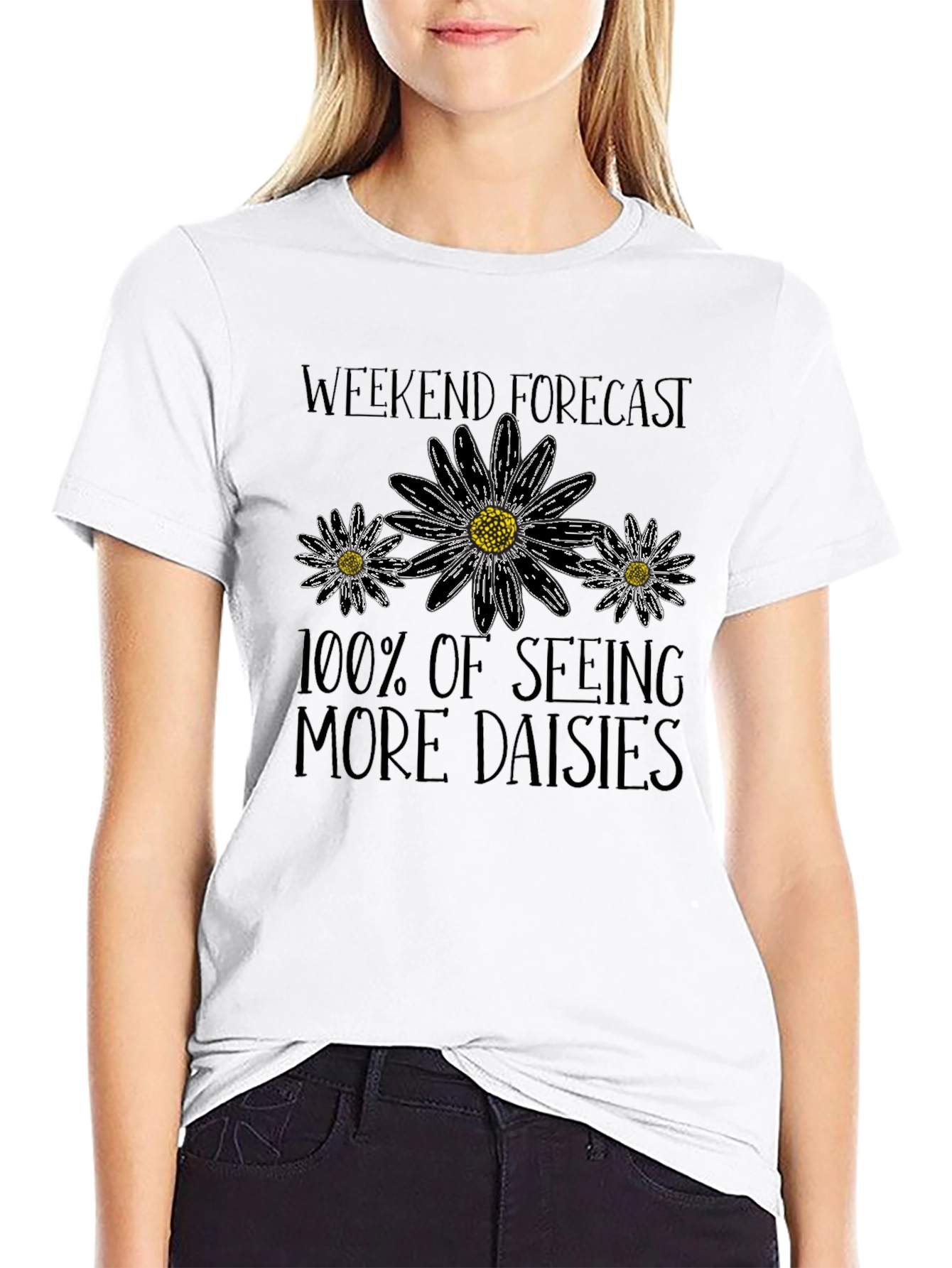 Weekend Forecast: 100% Daisies Graphic Tee