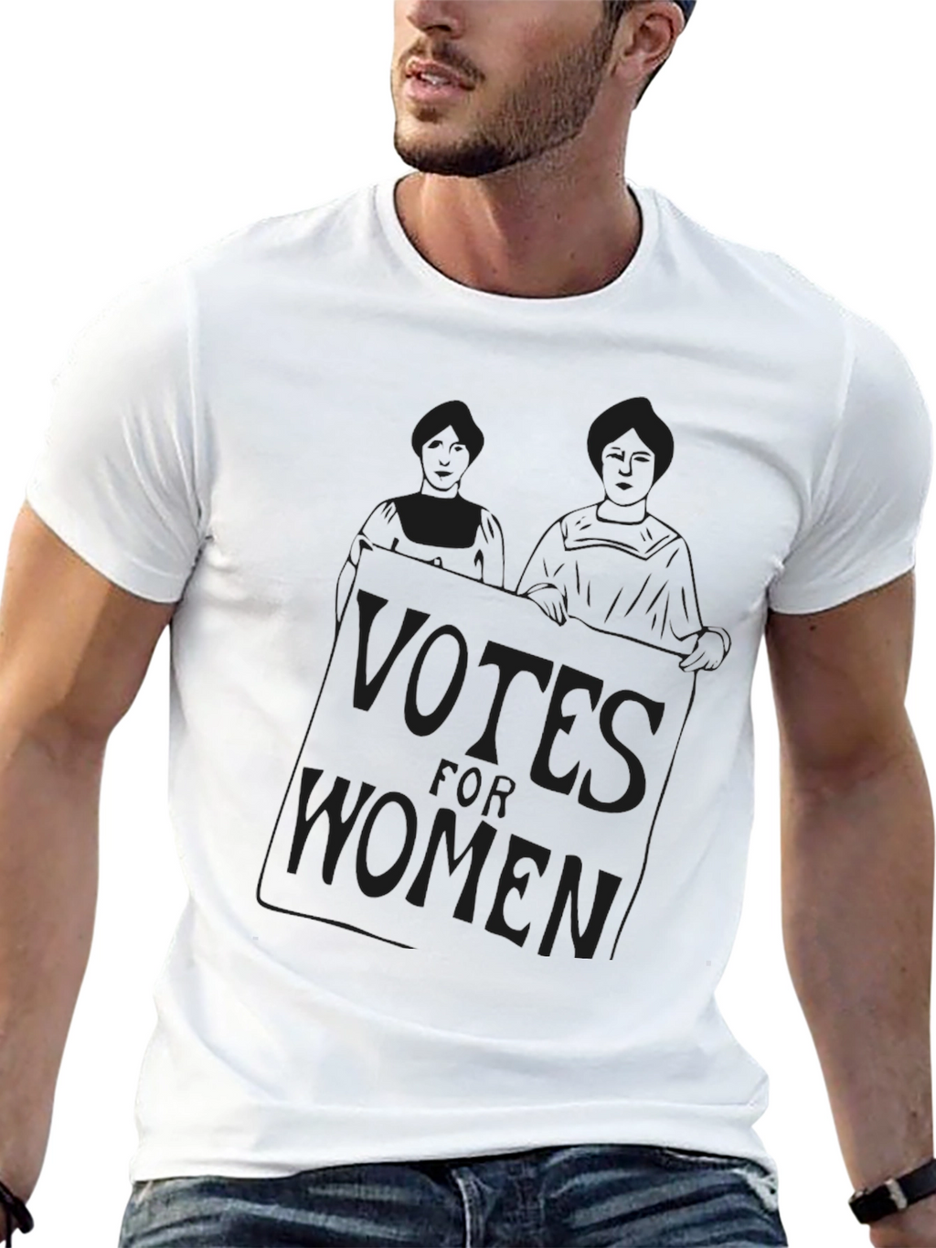 Votes for Women Black Graphic Tee