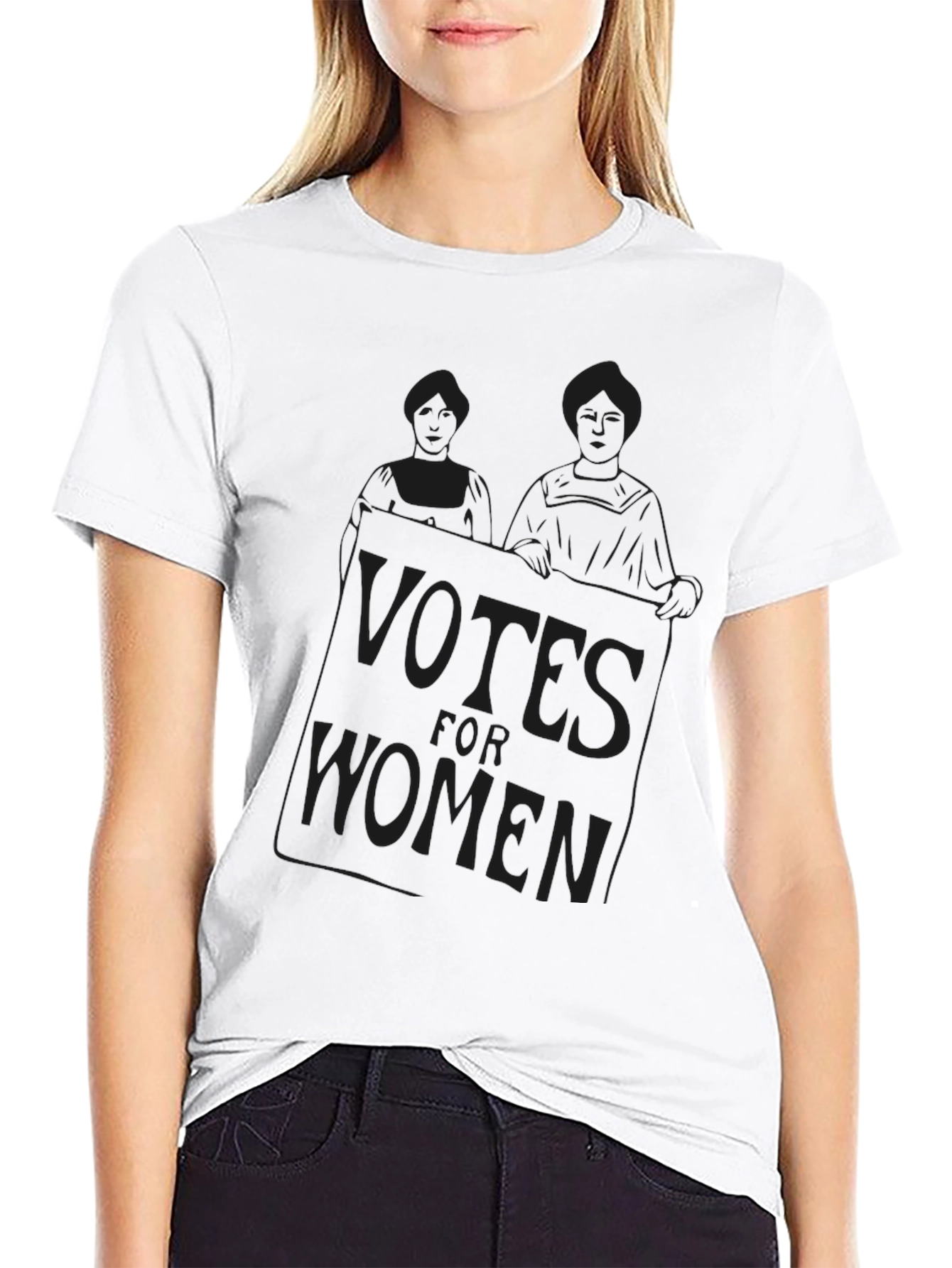Votes for Women Black Graphic Tee