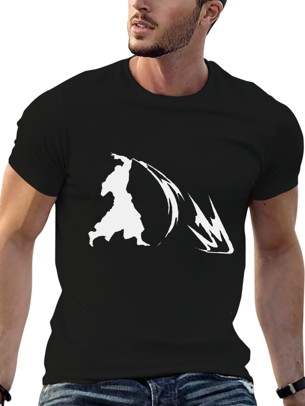 Black Anime Style T-Shirt
