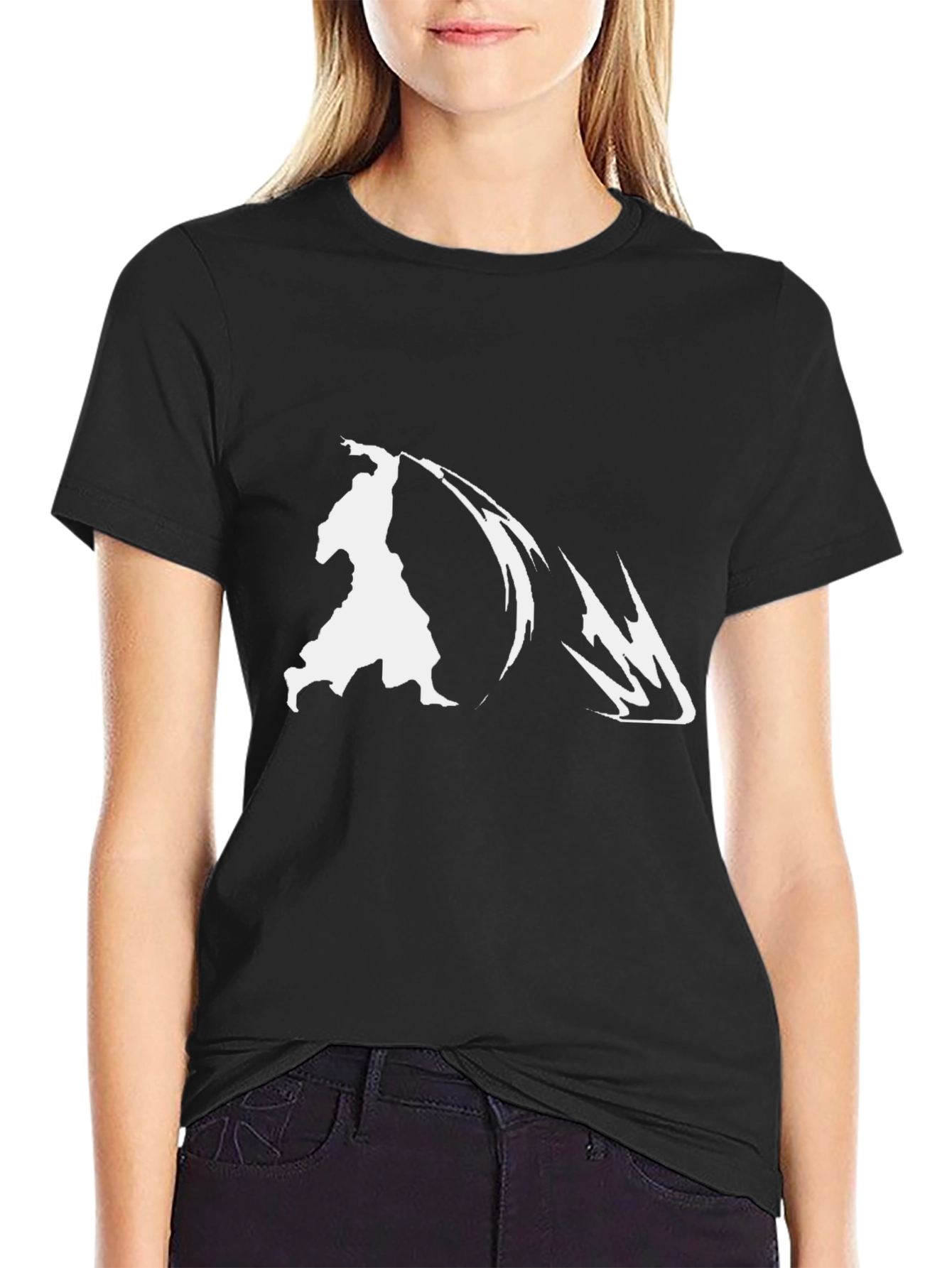 Black Anime Style T-Shirt