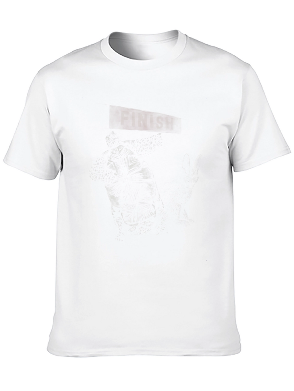 Mens Graphic Black T-Shirt - Dark Finish Design
