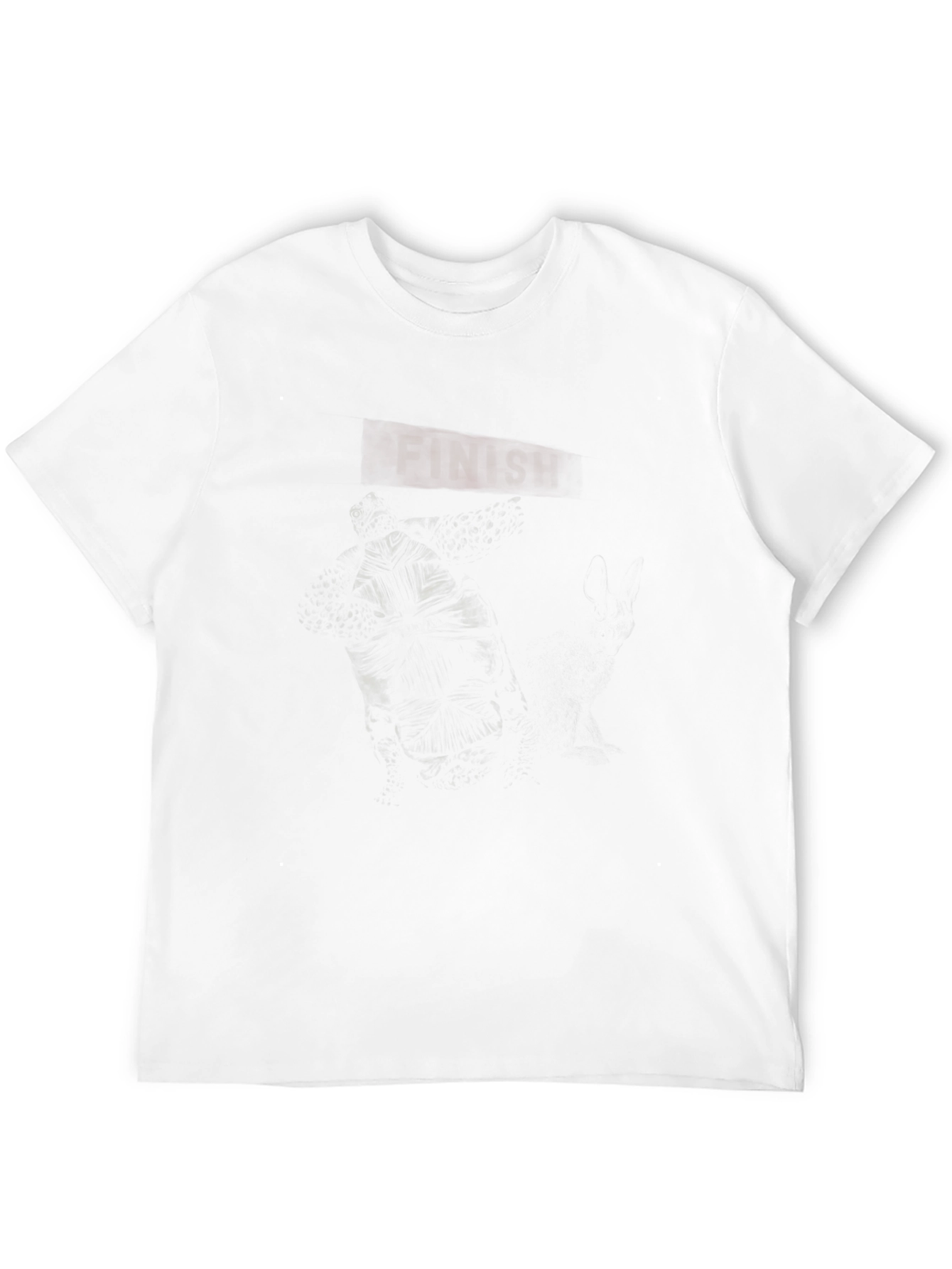 Mens Graphic Black T-Shirt - Dark Finish Design