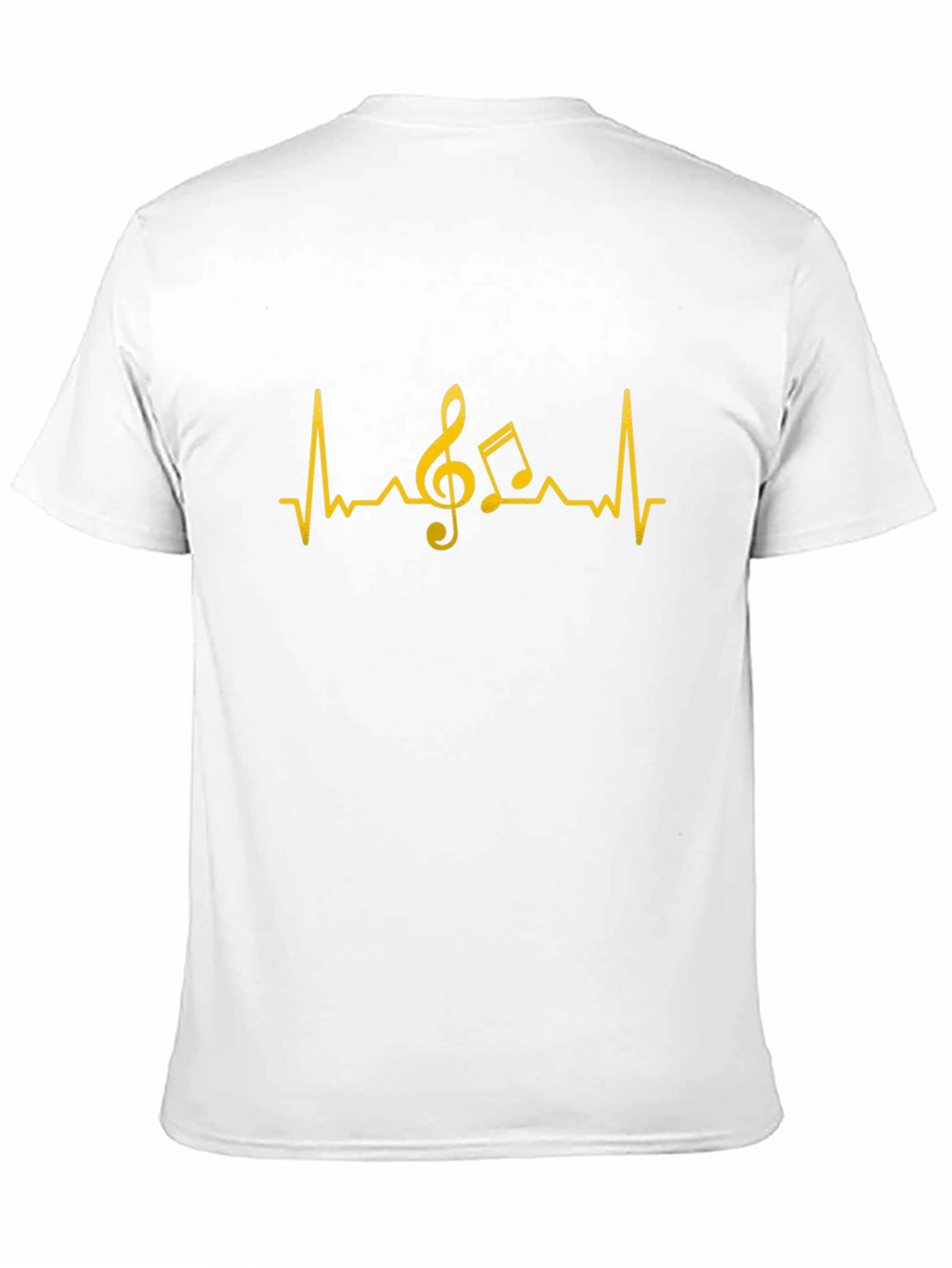 Music Heartbeat T-Shirt - Black Cotton Tee