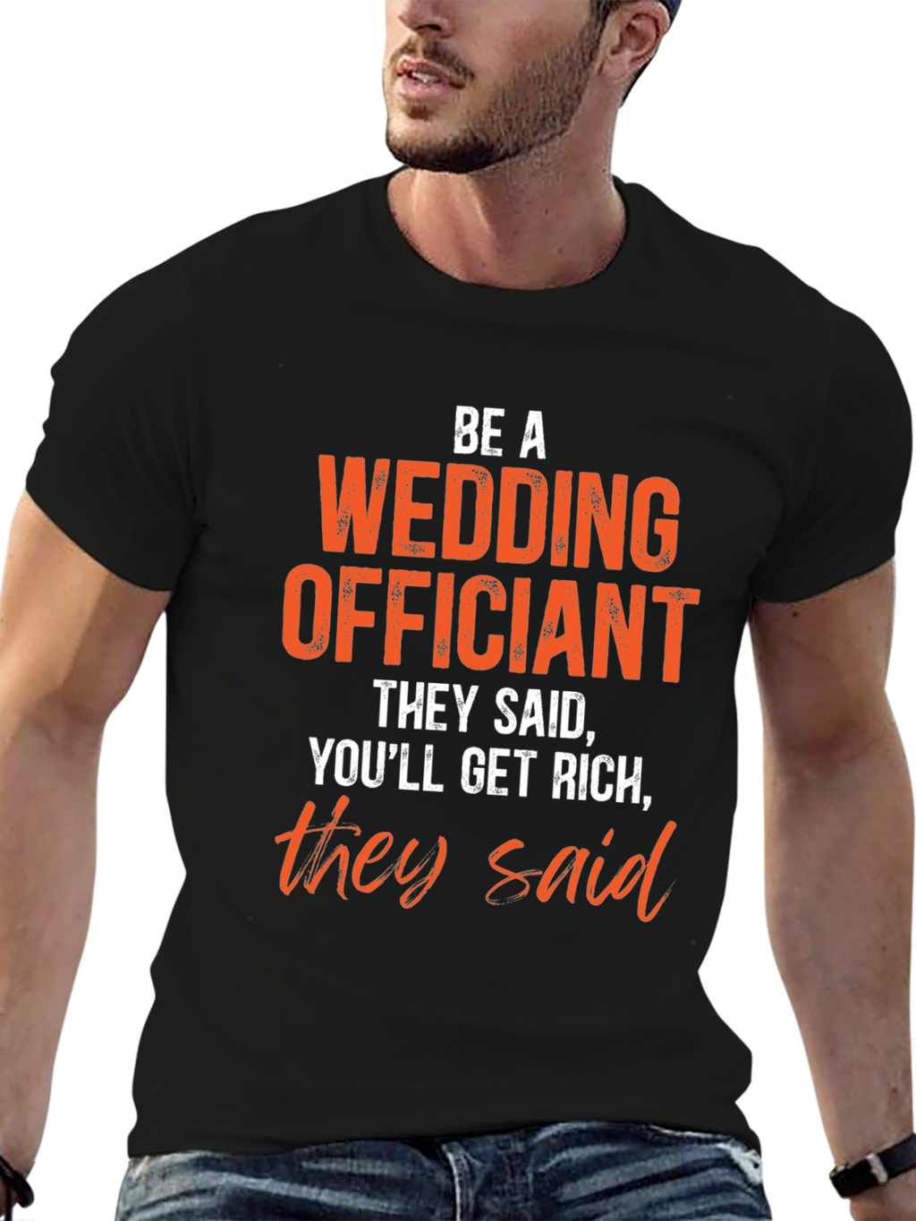 Wedding Officiant Funny Graphic T-Shirt