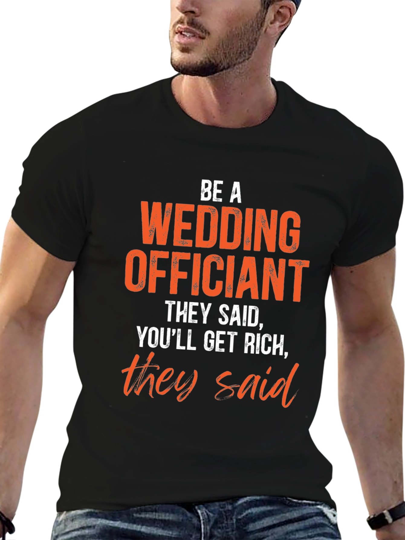 Wedding Officiant Funny Graphic T-Shirt