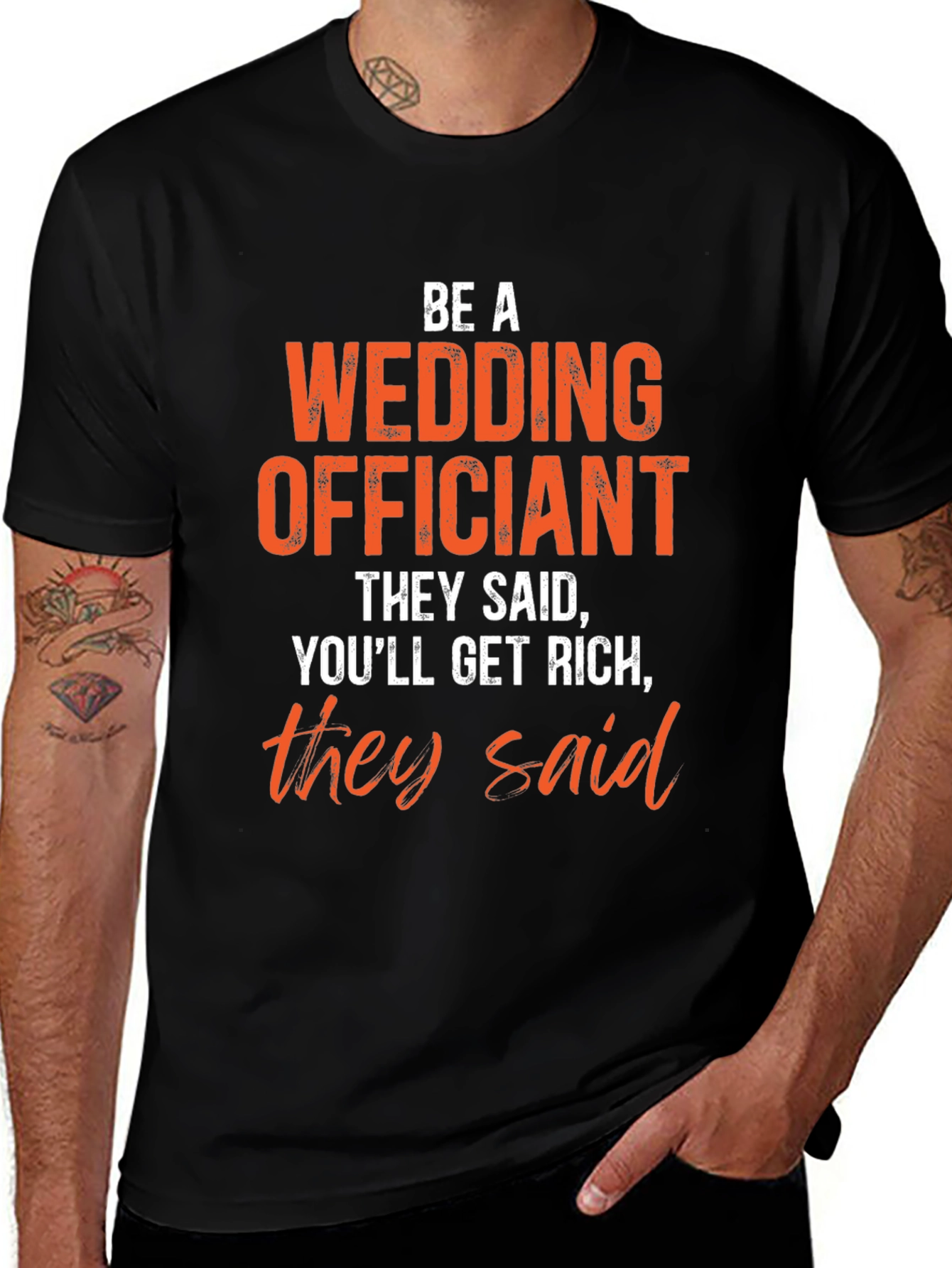 Wedding Officiant Funny Graphic T-Shirt