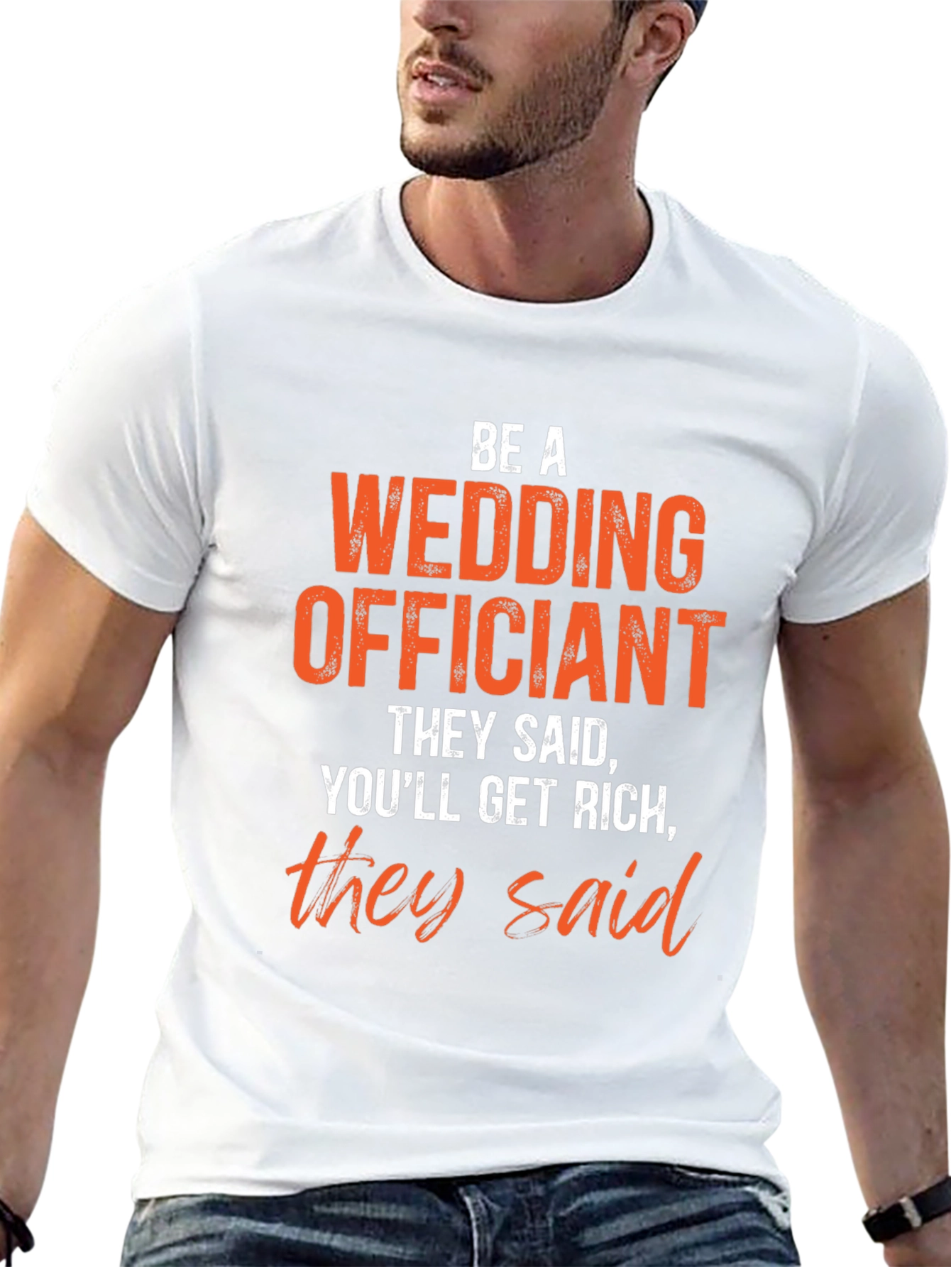 Wedding Officiant Funny Graphic T-Shirt
