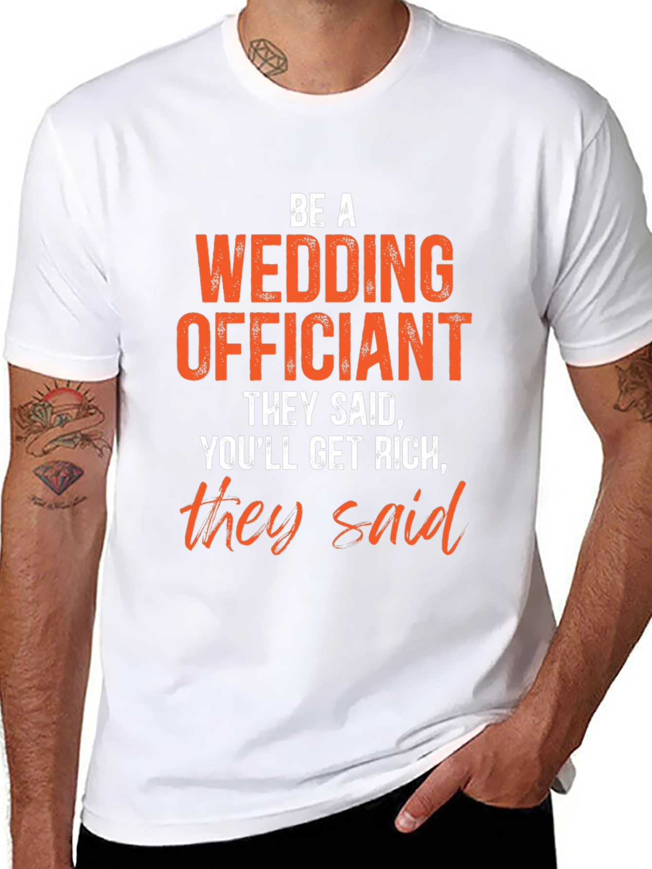 Wedding Officiant Funny Graphic T-Shirt