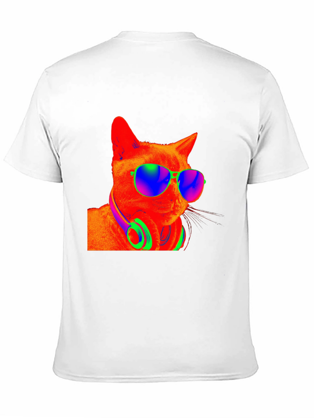 Cool Cat Tee - Funky Shades & Headphones