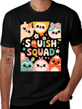 Squish Squad Graphic Tee - Cute Cartoon Animals