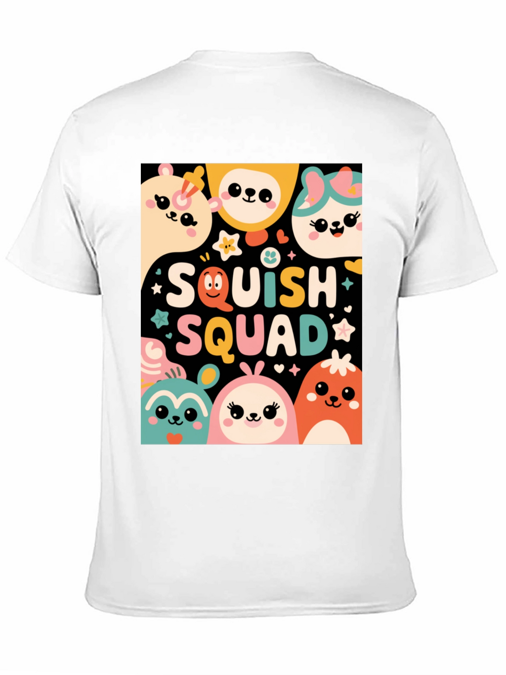 Squish Squad Graphic Tee - Cute Cartoon Animals