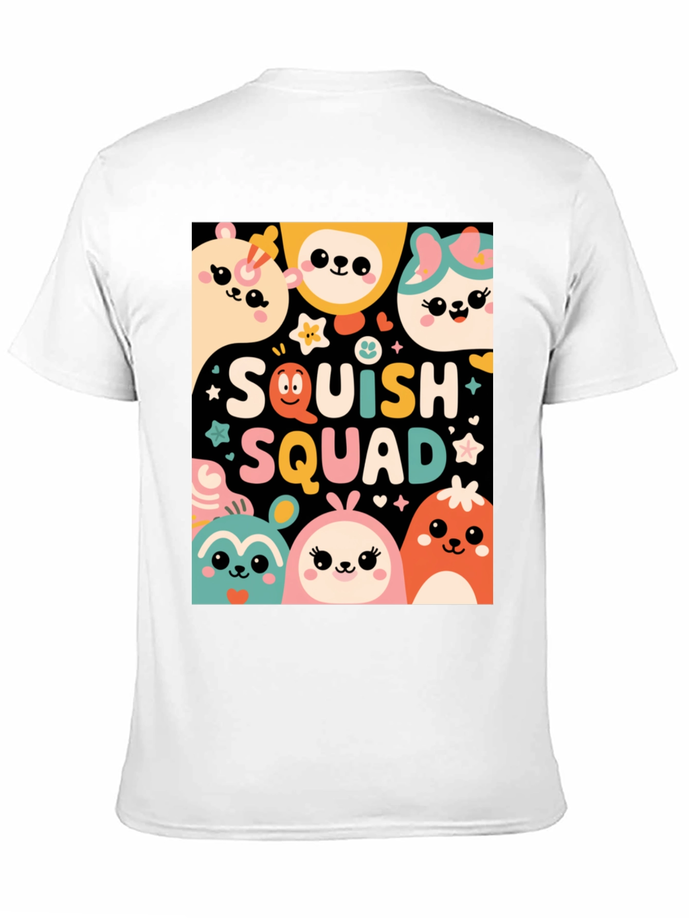 Squish Squad Graphic Tee - Cute Cartoon Animals