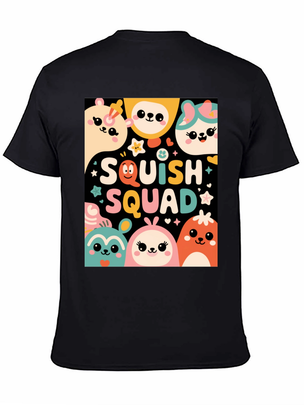 Squish Squad Graphic Tee - Cute Cartoon Animals