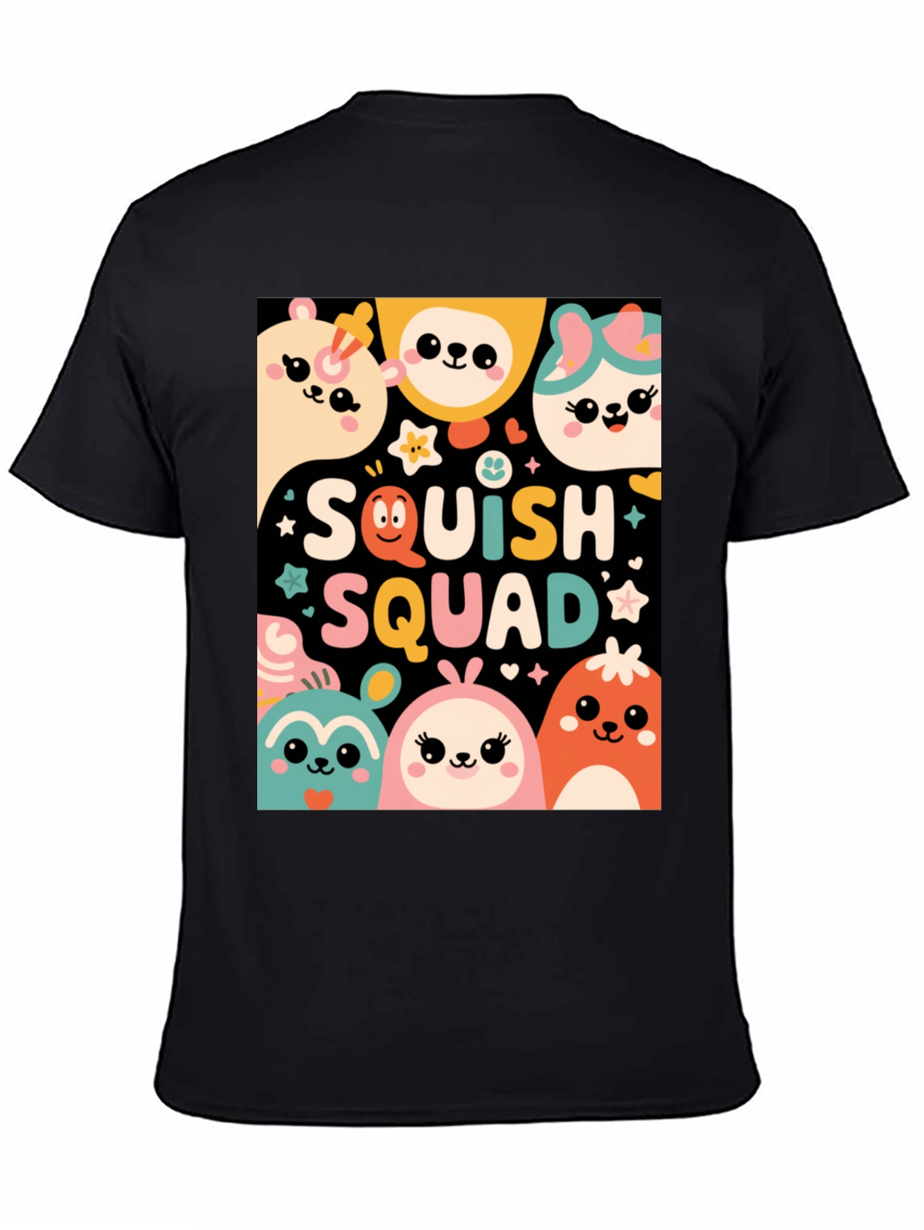 Squish Squad Graphic Tee - Cute Cartoon Animals